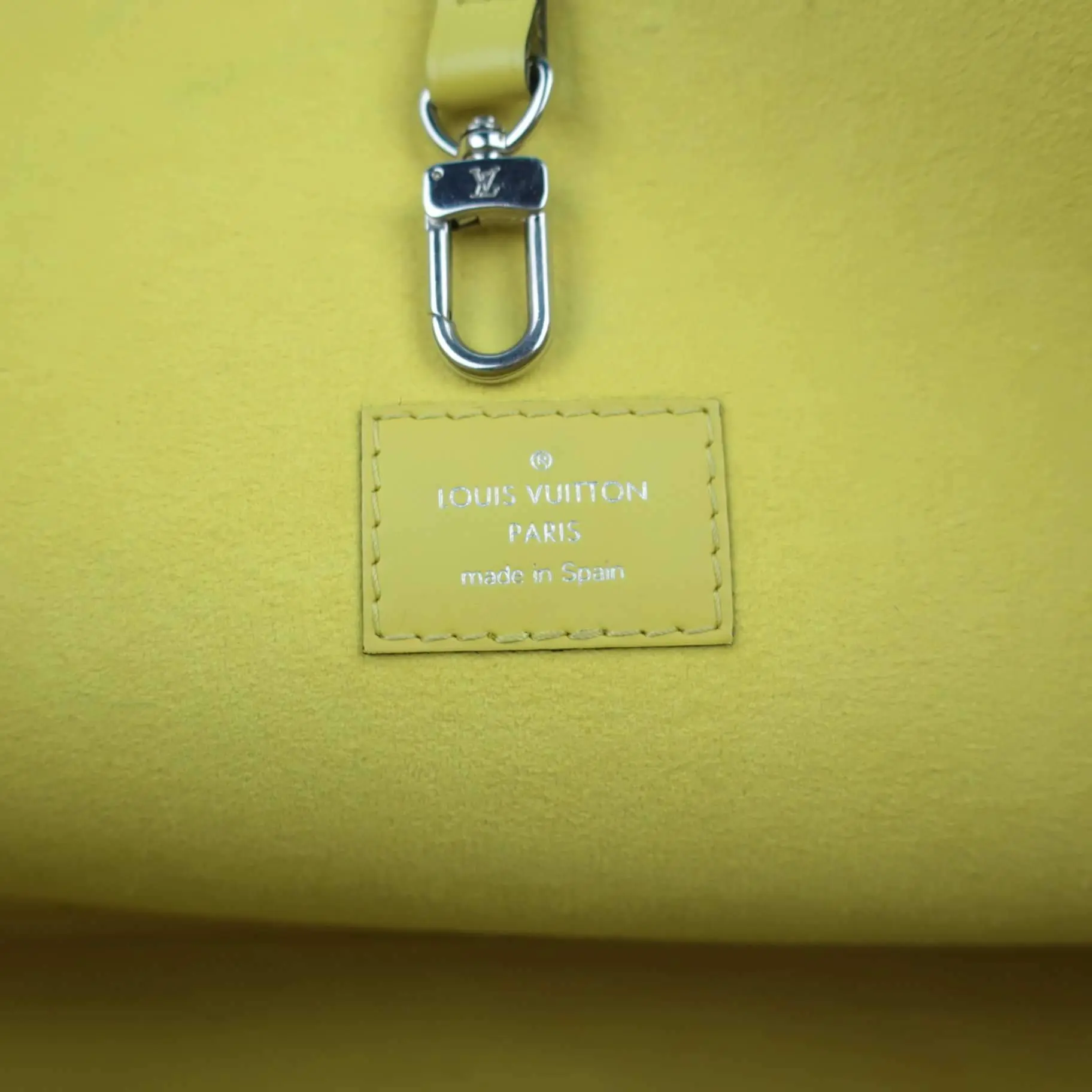 Louis Vuitton Neverfull PM Yellow Epi with Pouch - Image 25