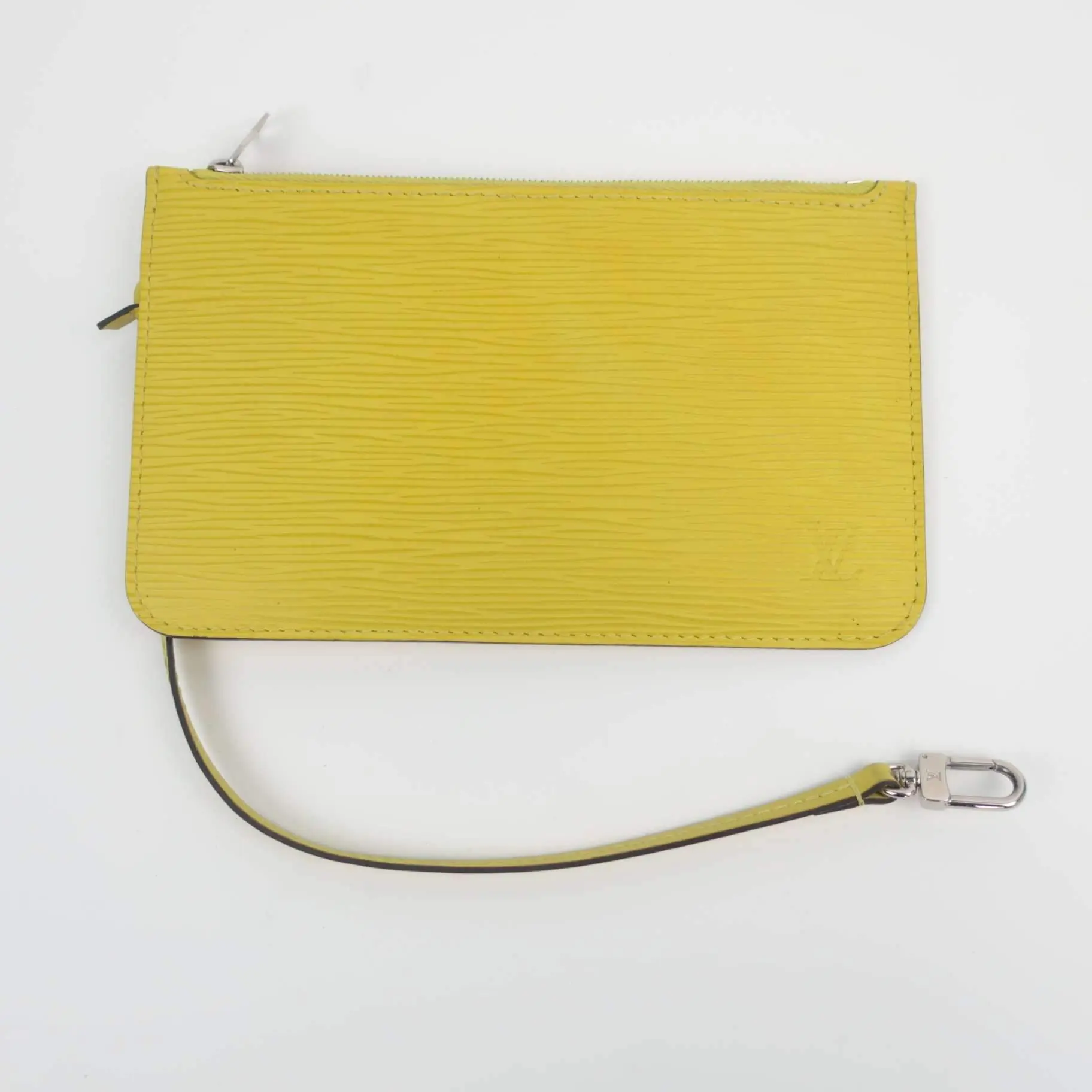 Louis Vuitton Neverfull PM Yellow Epi with Pouch - Image 26