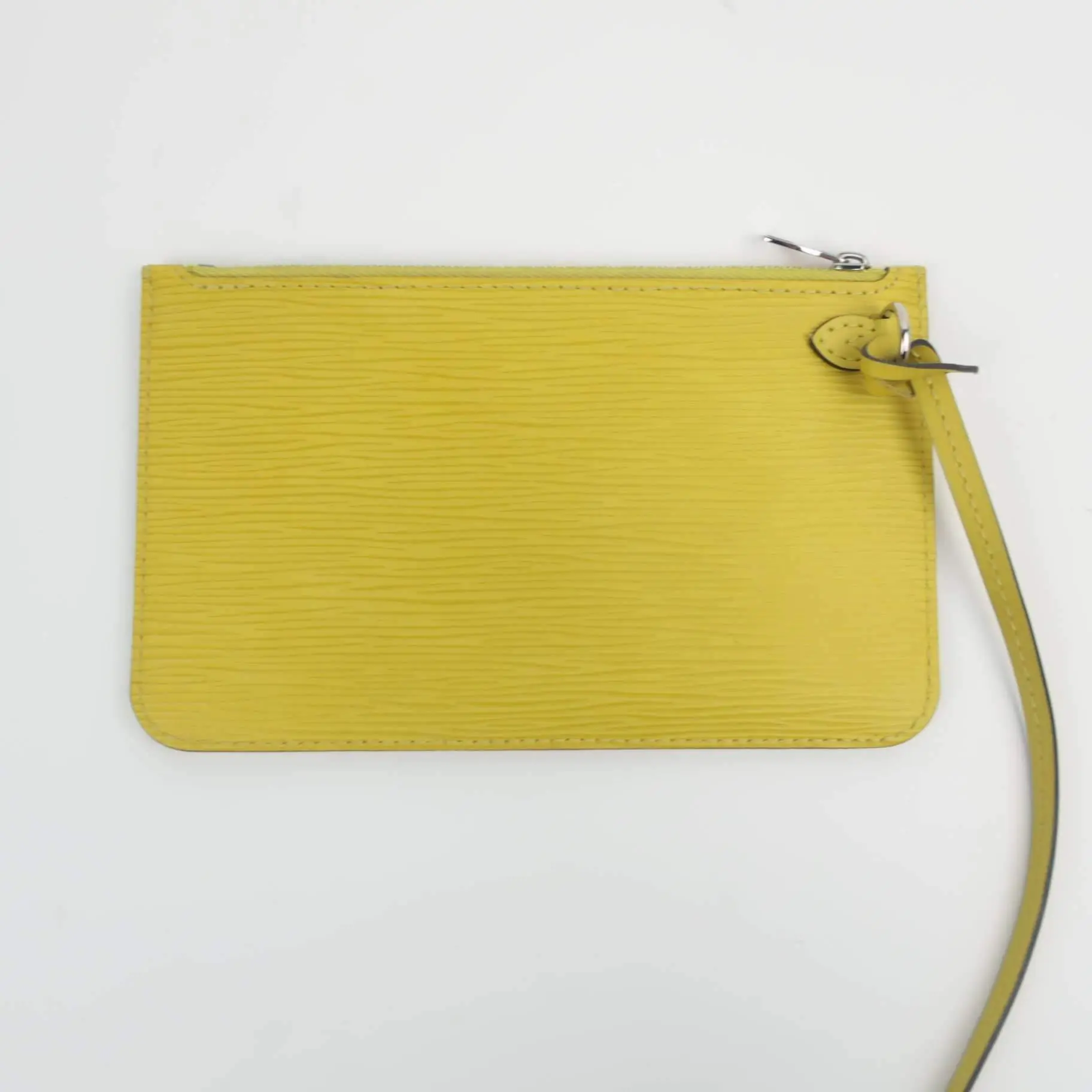 Louis Vuitton Neverfull PM Yellow Epi with Pouch - Image 29