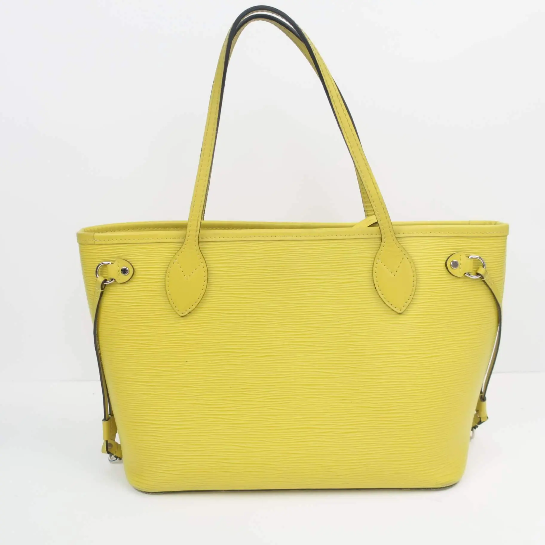Louis Vuitton Neverfull PM Yellow Epi with Pouch - Image 4