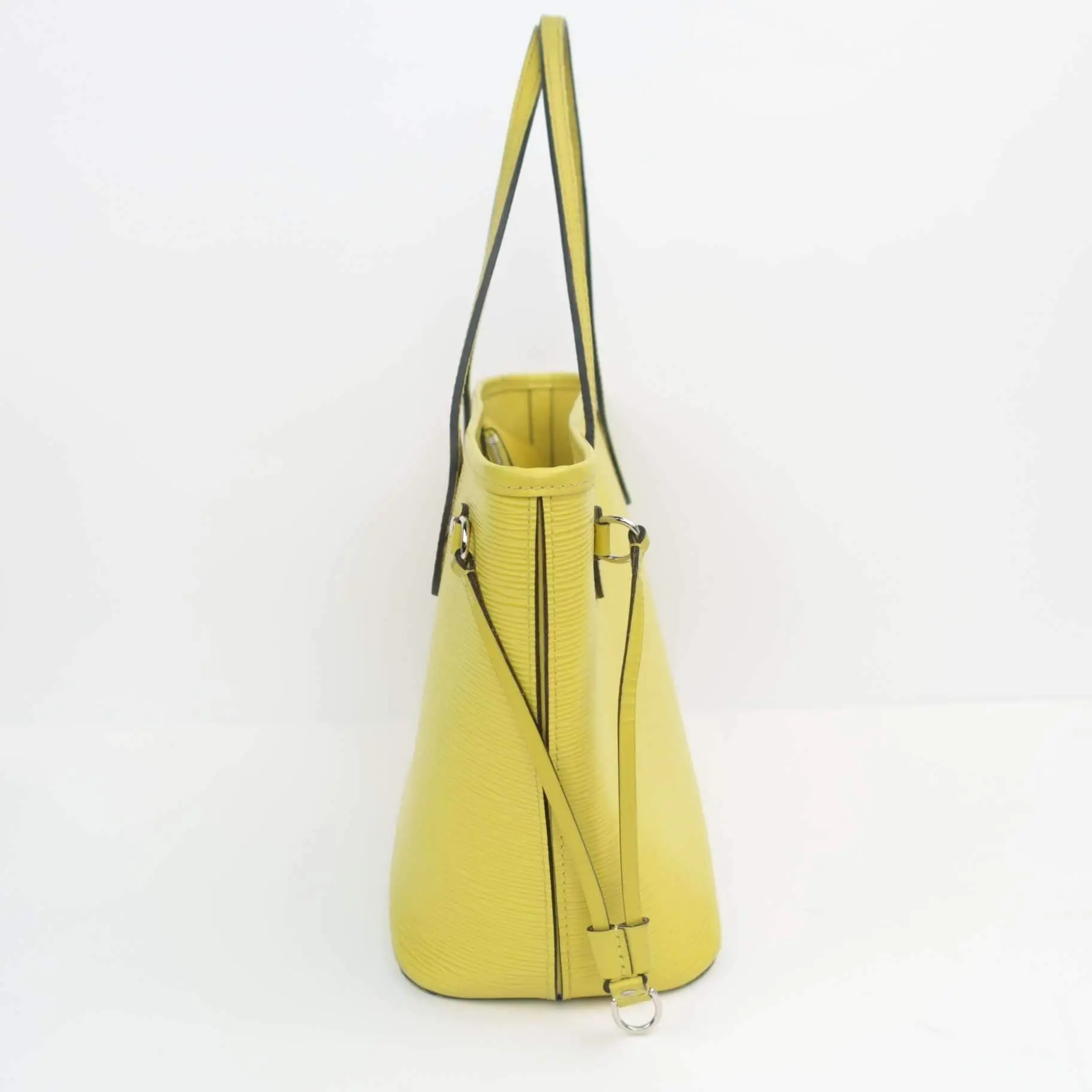 Louis Vuitton Neverfull PM Yellow Epi with Pouch - Image 5