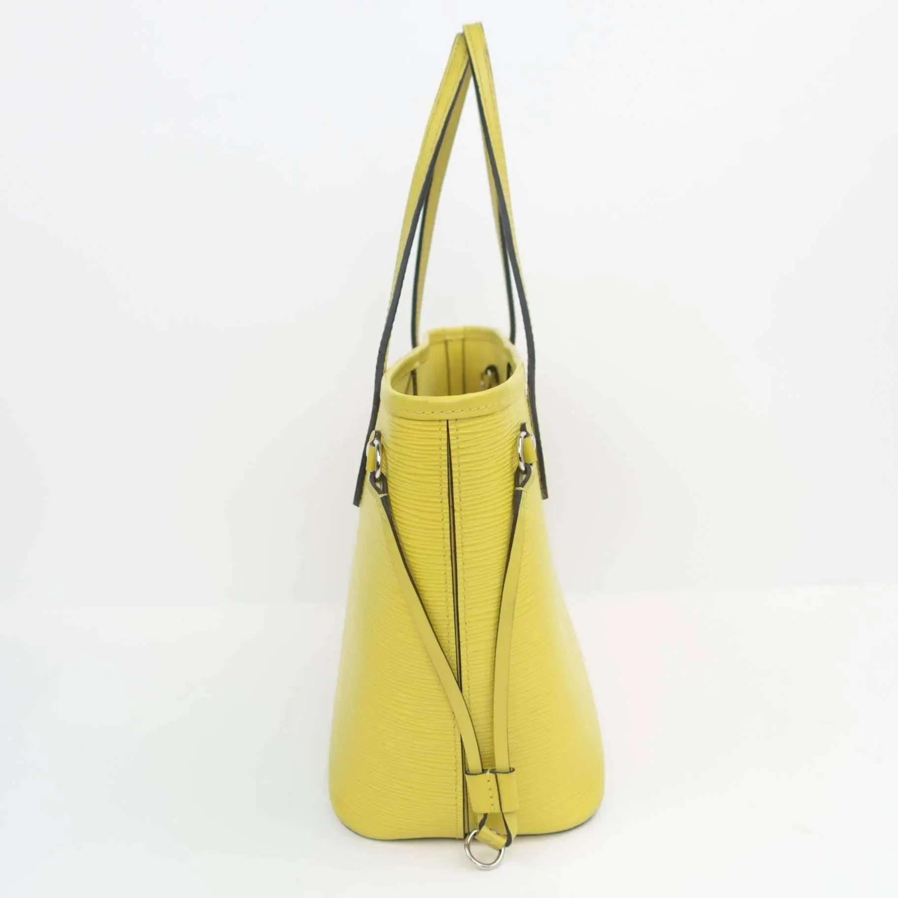 Louis Vuitton Neverfull PM Yellow Epi with Pouch - Image 6