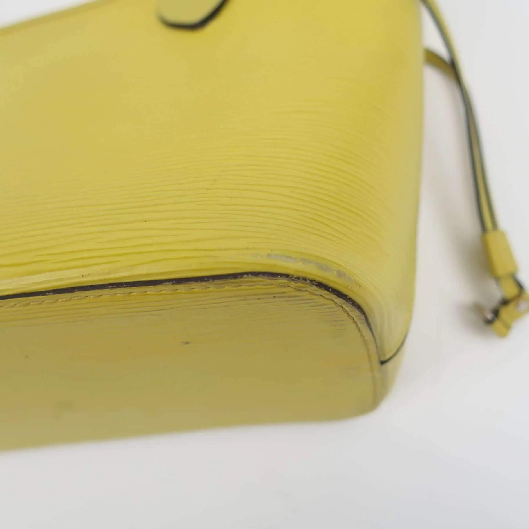 Louis Vuitton Neverfull PM Yellow Epi with Pouch - Image 8