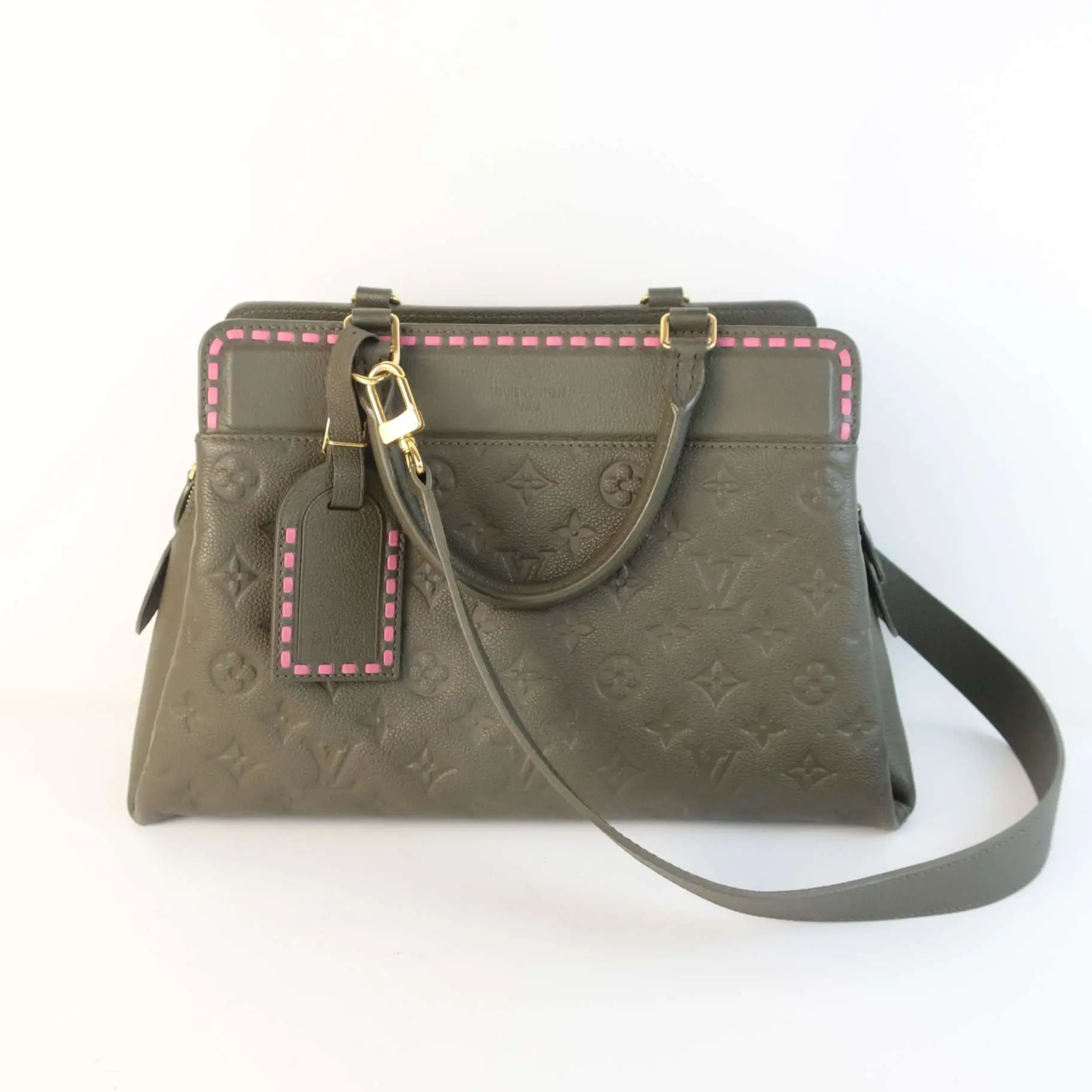 Louis Vuitton Olive Green Empreinte Vosges MM bag
