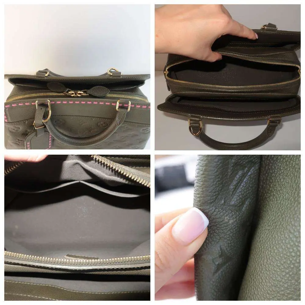 Louis Vuitton Olive Green Empreinte Vosges MM bag - Image 15