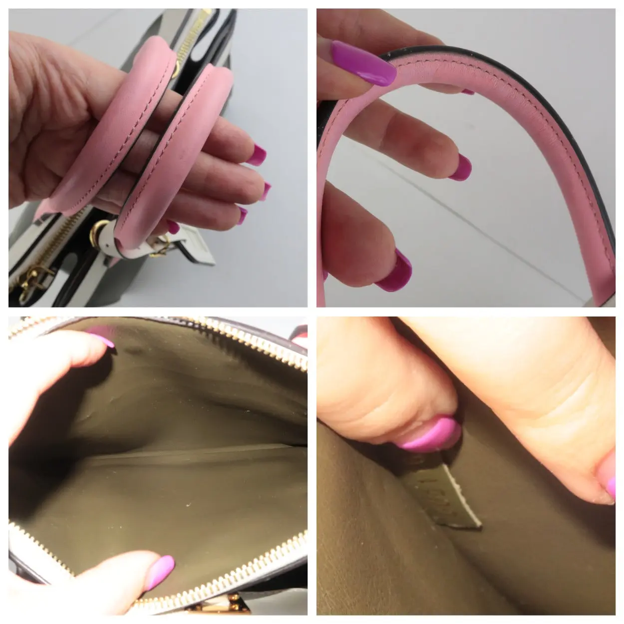 Louis Vuitton Olive/Pink Leather City Steamer PM Bag - Image 13