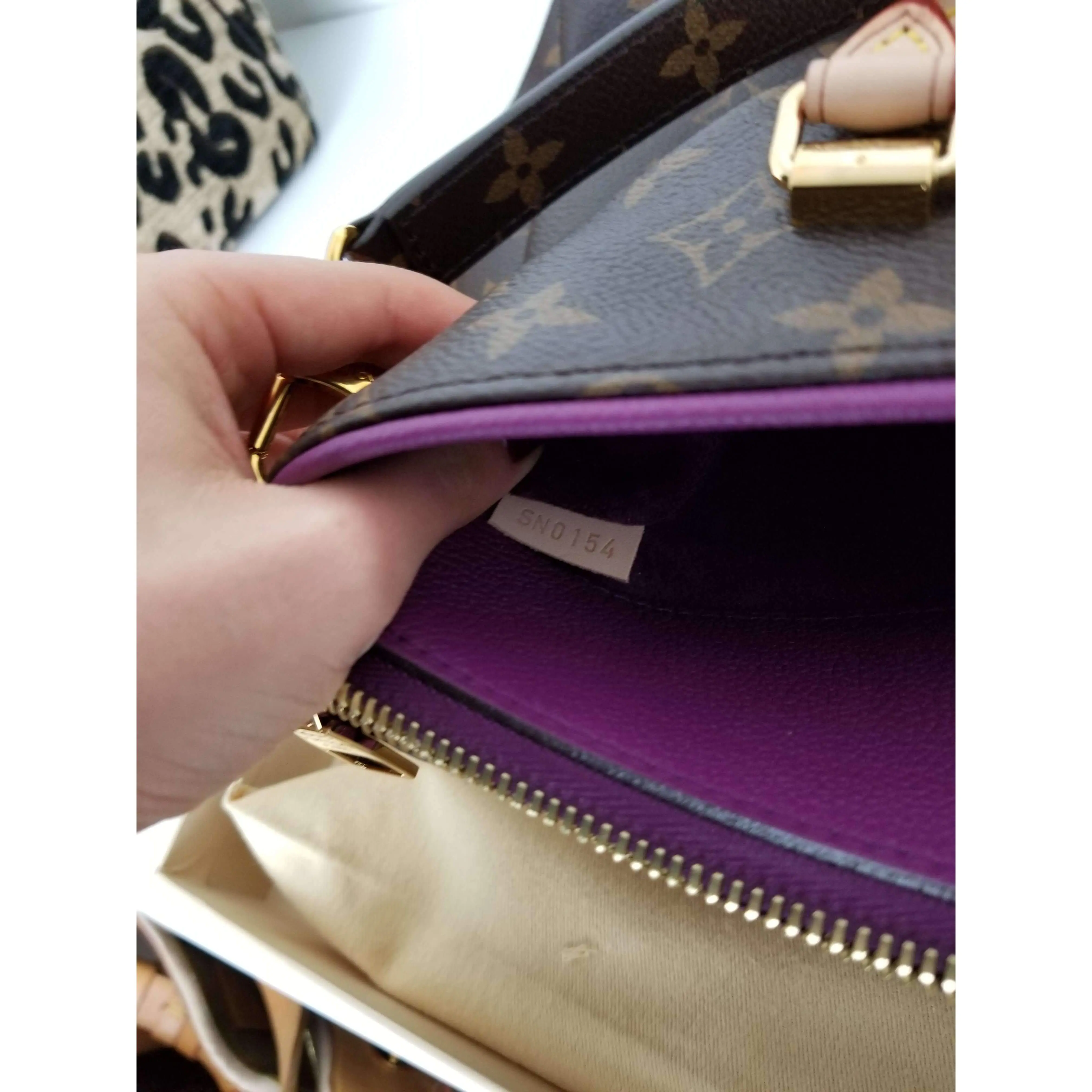 Louis Vuitton Pallas Amethyste Monogram Bag NEW - Image 14
