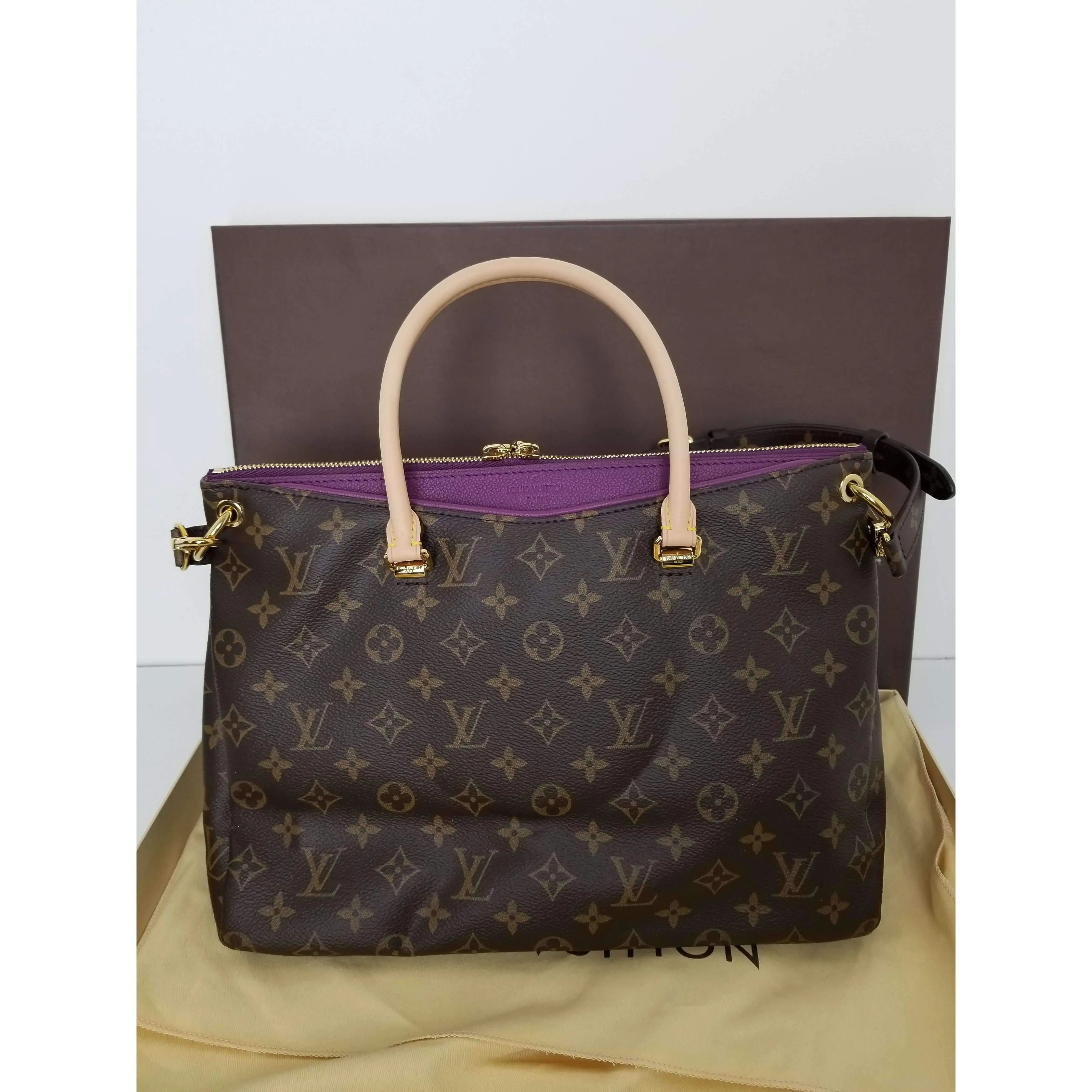 Louis Vuitton Pallas Amethyste Monogram Bag NEW - Image 2