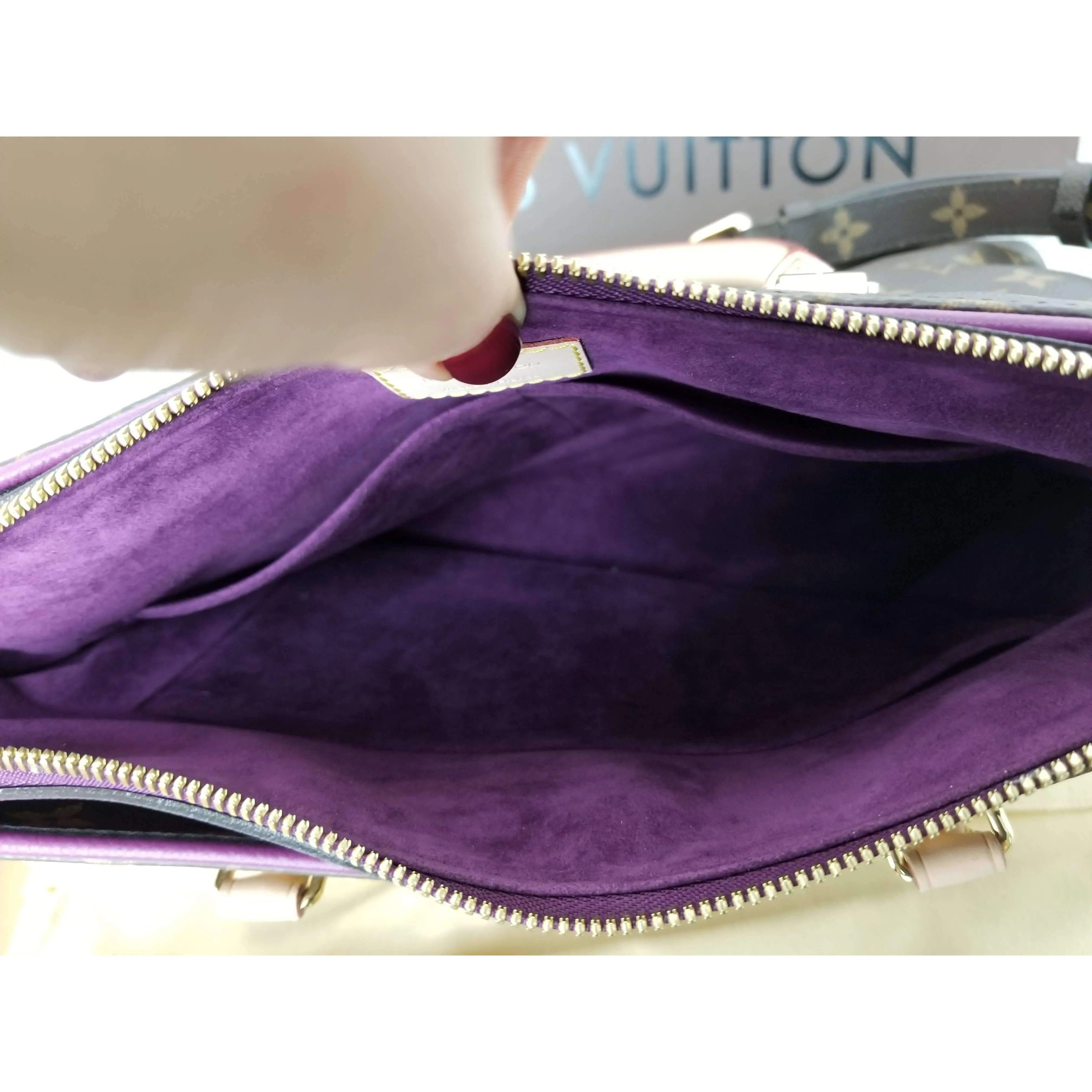Louis Vuitton Pallas Amethyste Monogram Bag NEW - Image 20