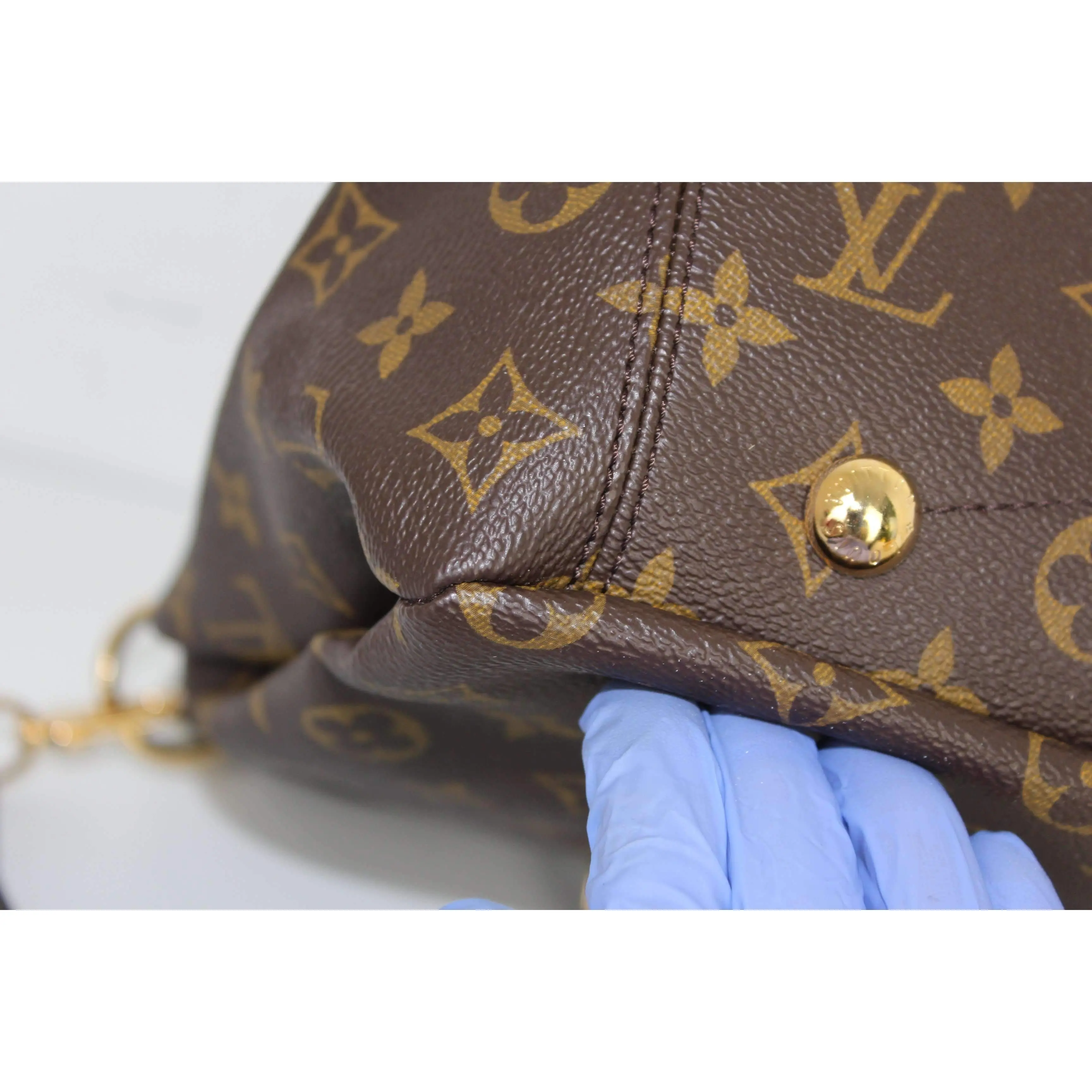 Louis Vuitton Pallas Pistache Monogram Bag NEW - Image 13