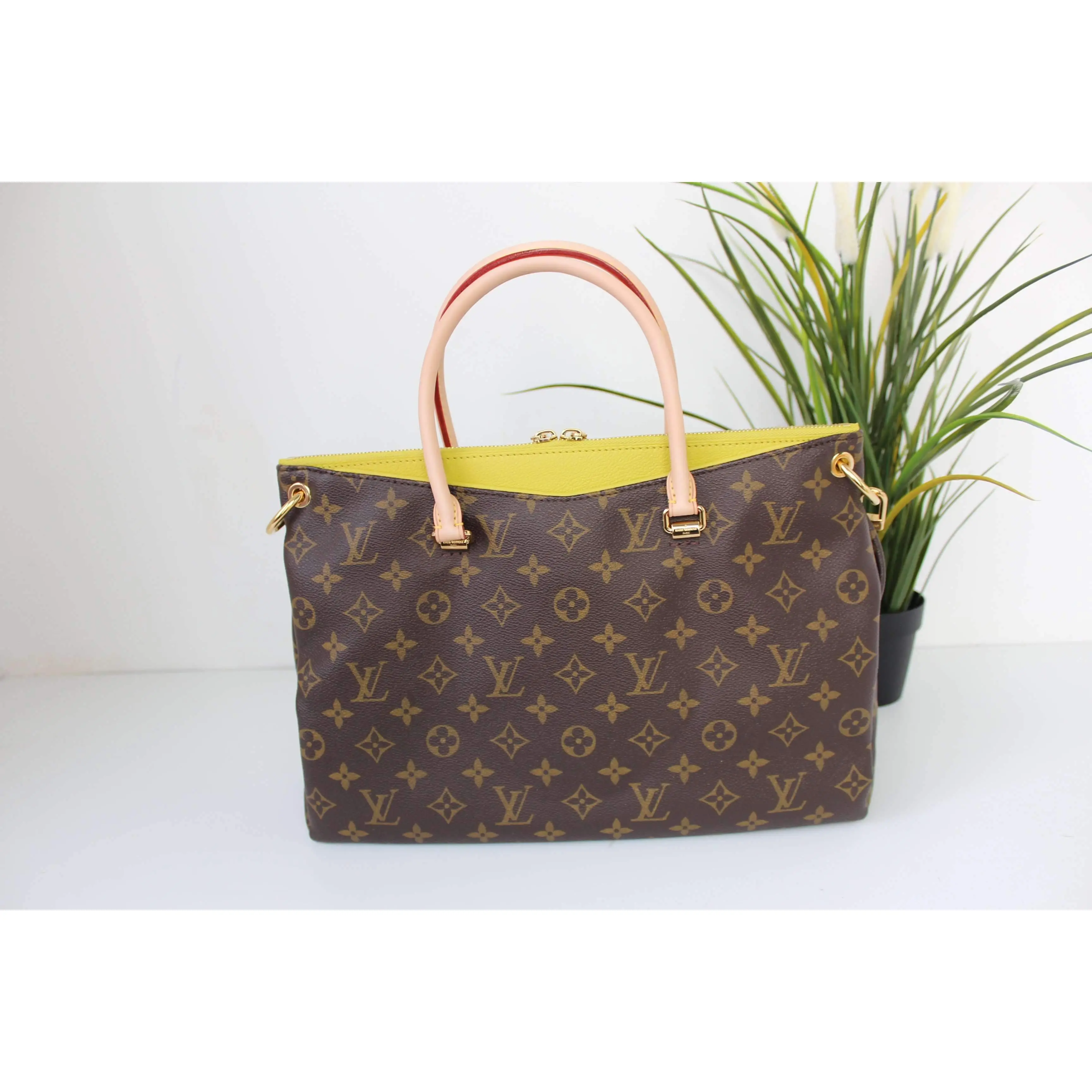 Louis Vuitton Pallas Pistache Monogram Bag NEW - Image 2