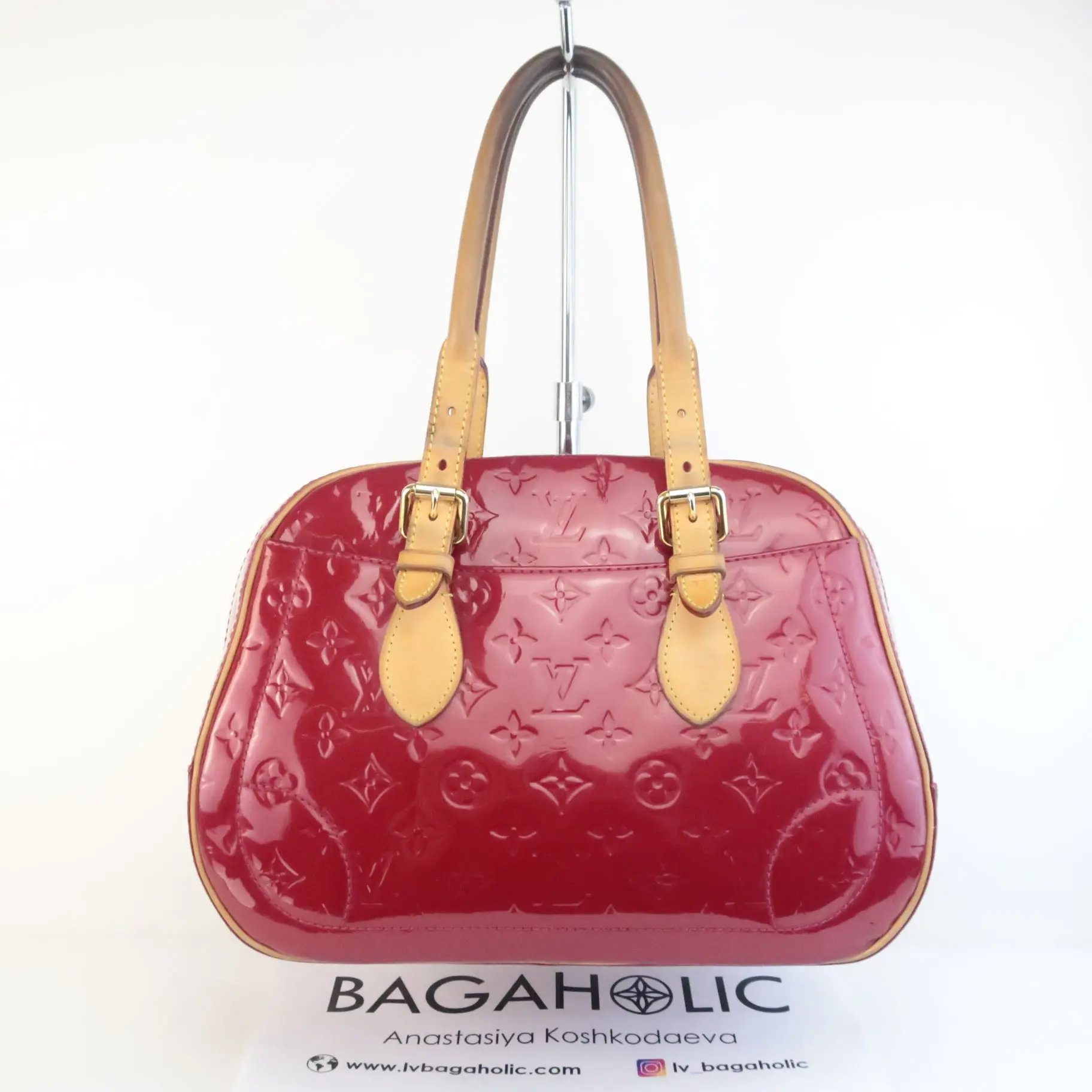 Louis Vuitton Pomme D'Amour Monogram Vernis Summit Drive Bag - Image 3