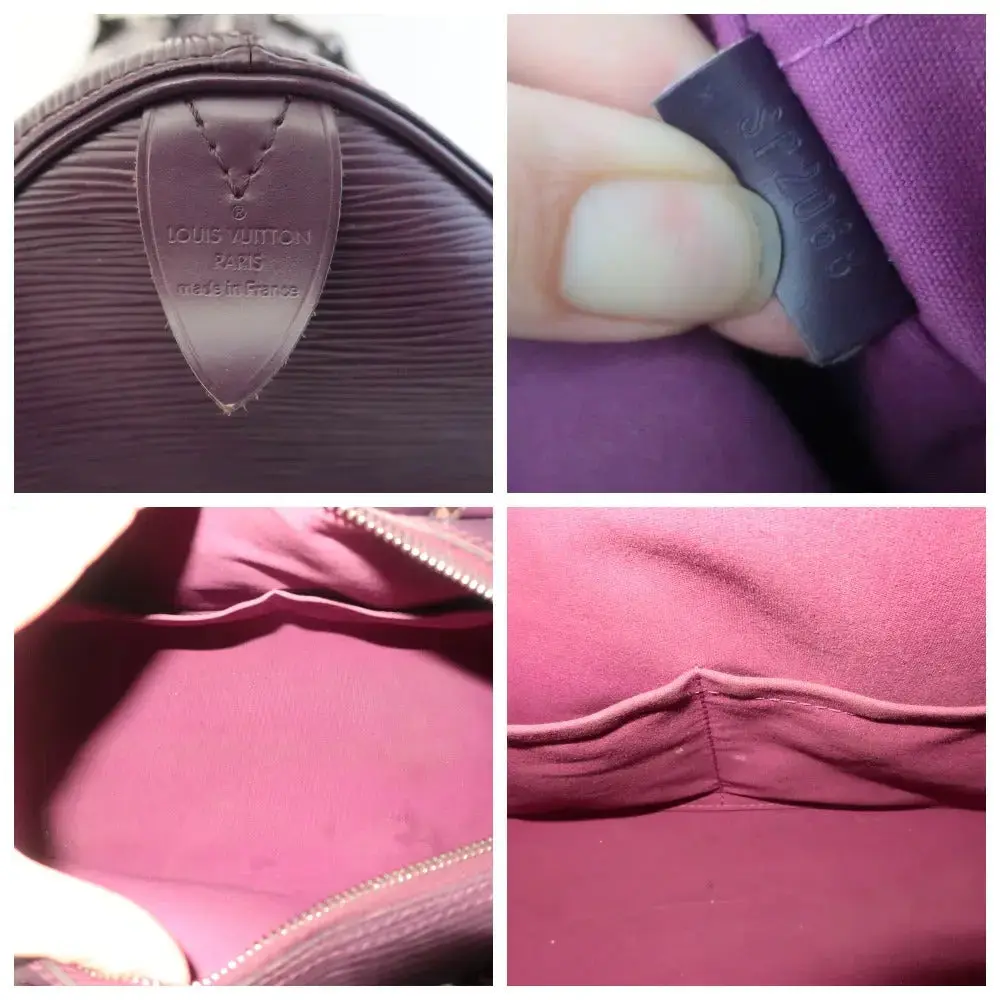 Louis Vuitton Cassis Epi Speedy 35 Bag - Image 13