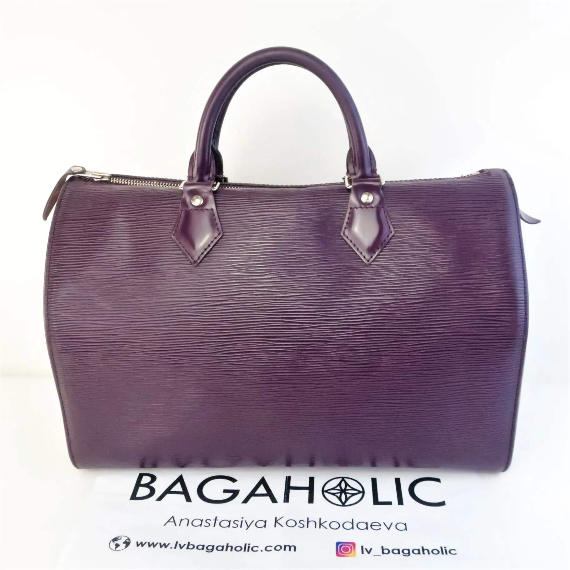 Louis Vuitton Cassis Epi Speedy 35 Bag - Image 3