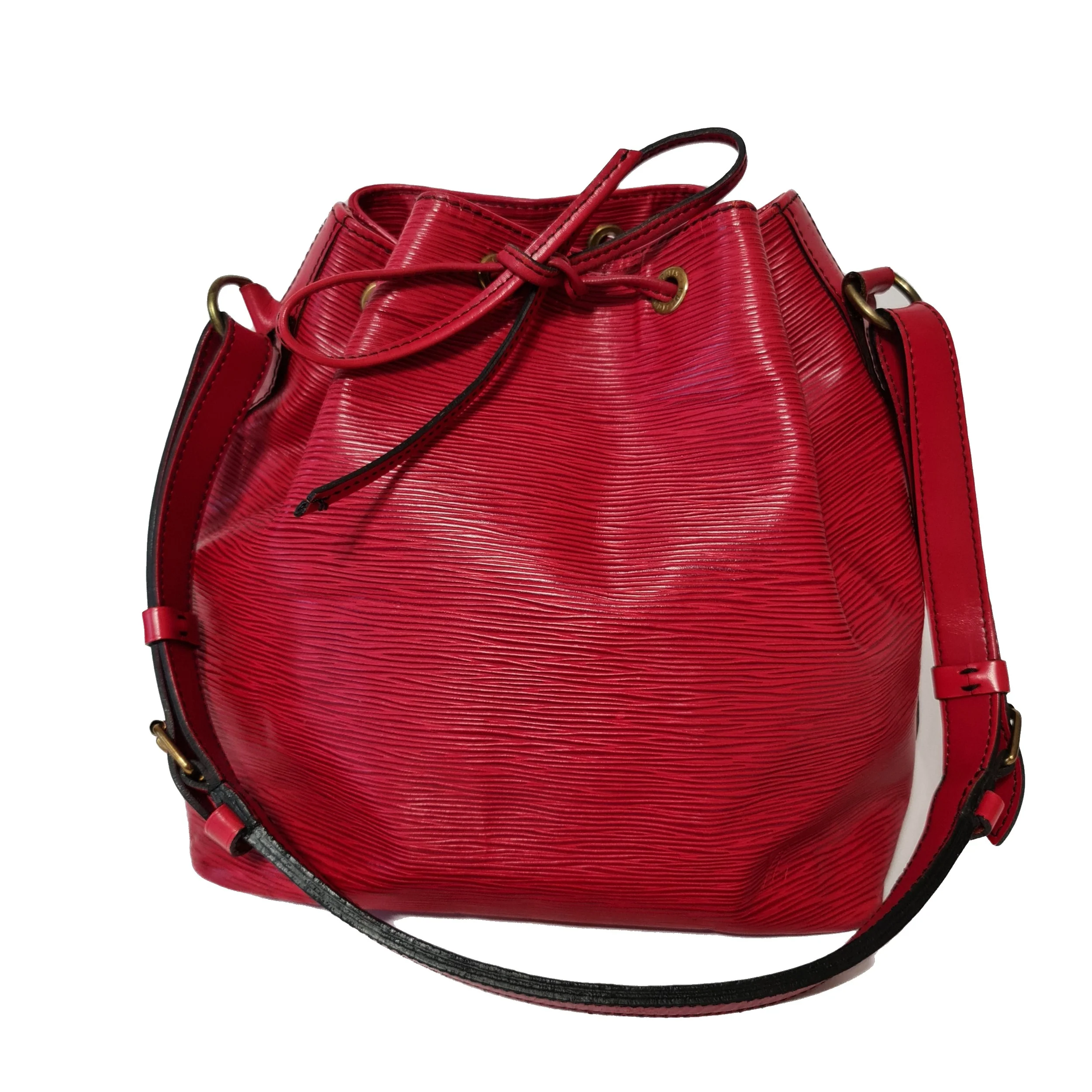 Louis Vuitton Red Epi Leather Petit Noe Bag - Image 2