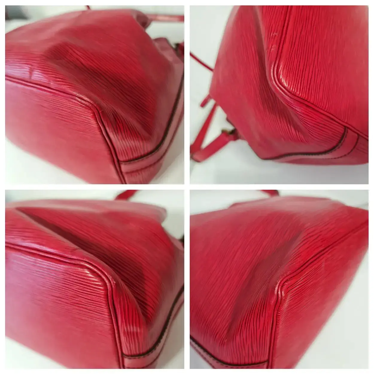 Louis Vuitton Red Epi Leather Petit Noe Bag - Image 21