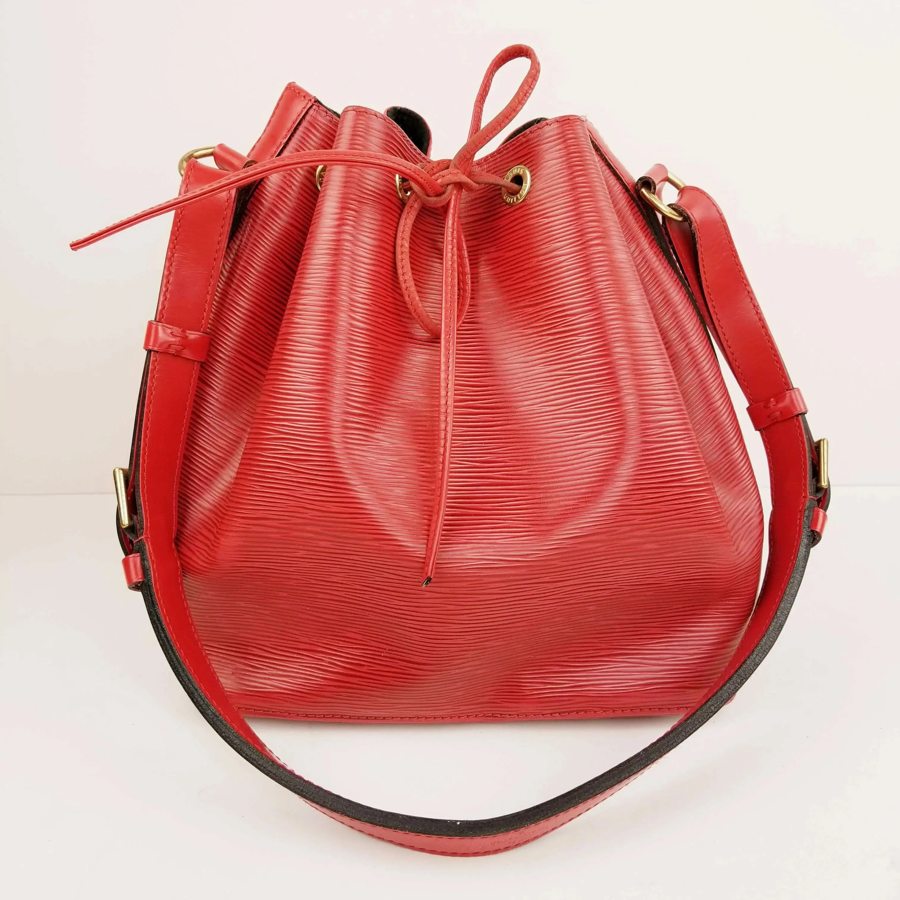 Louis Vuitton Red Epi Leather Petit Noe Bag - Image 10