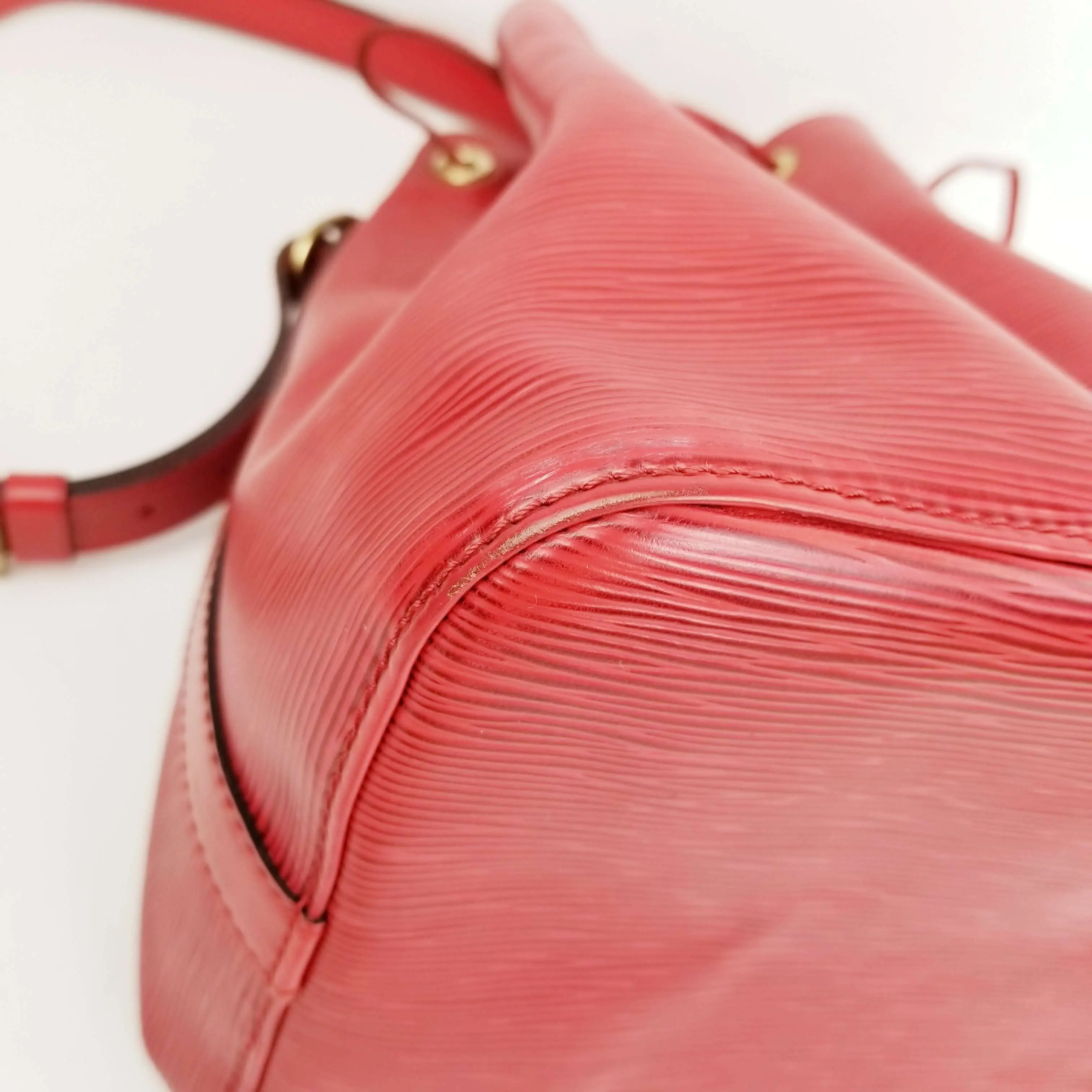 Louis Vuitton Red Epi Leather Petit Noe Bag - Image 28