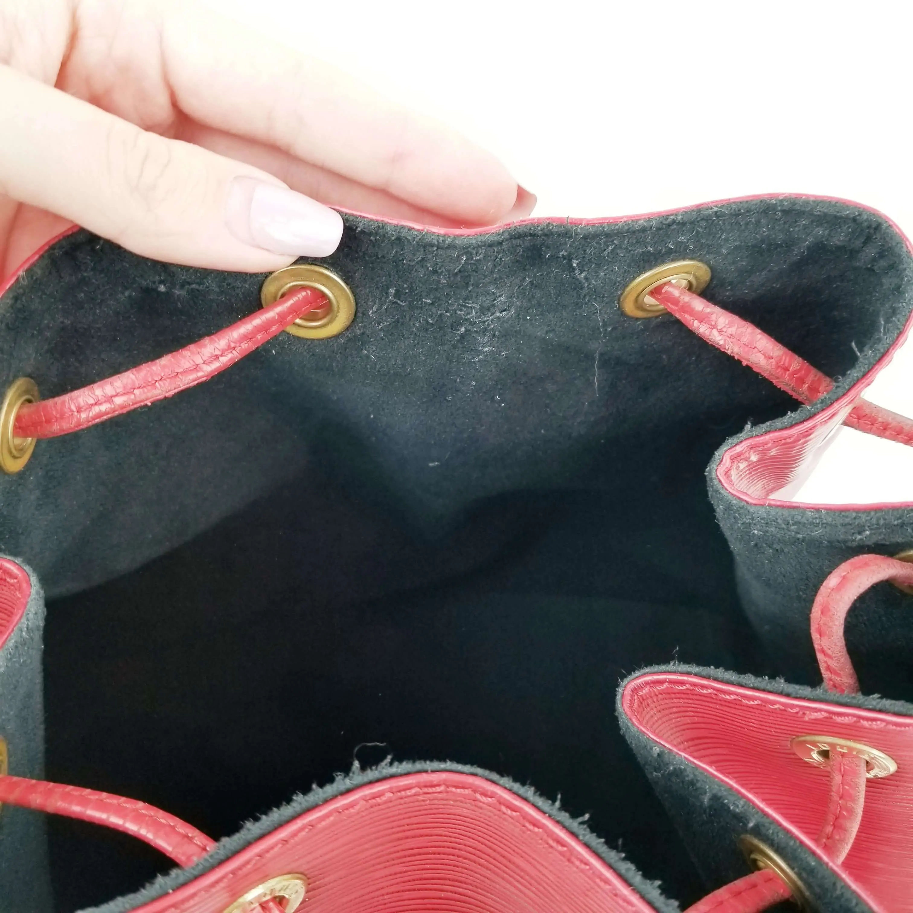 Louis Vuitton Red Epi Leather Petit Noe Bag - Image 36