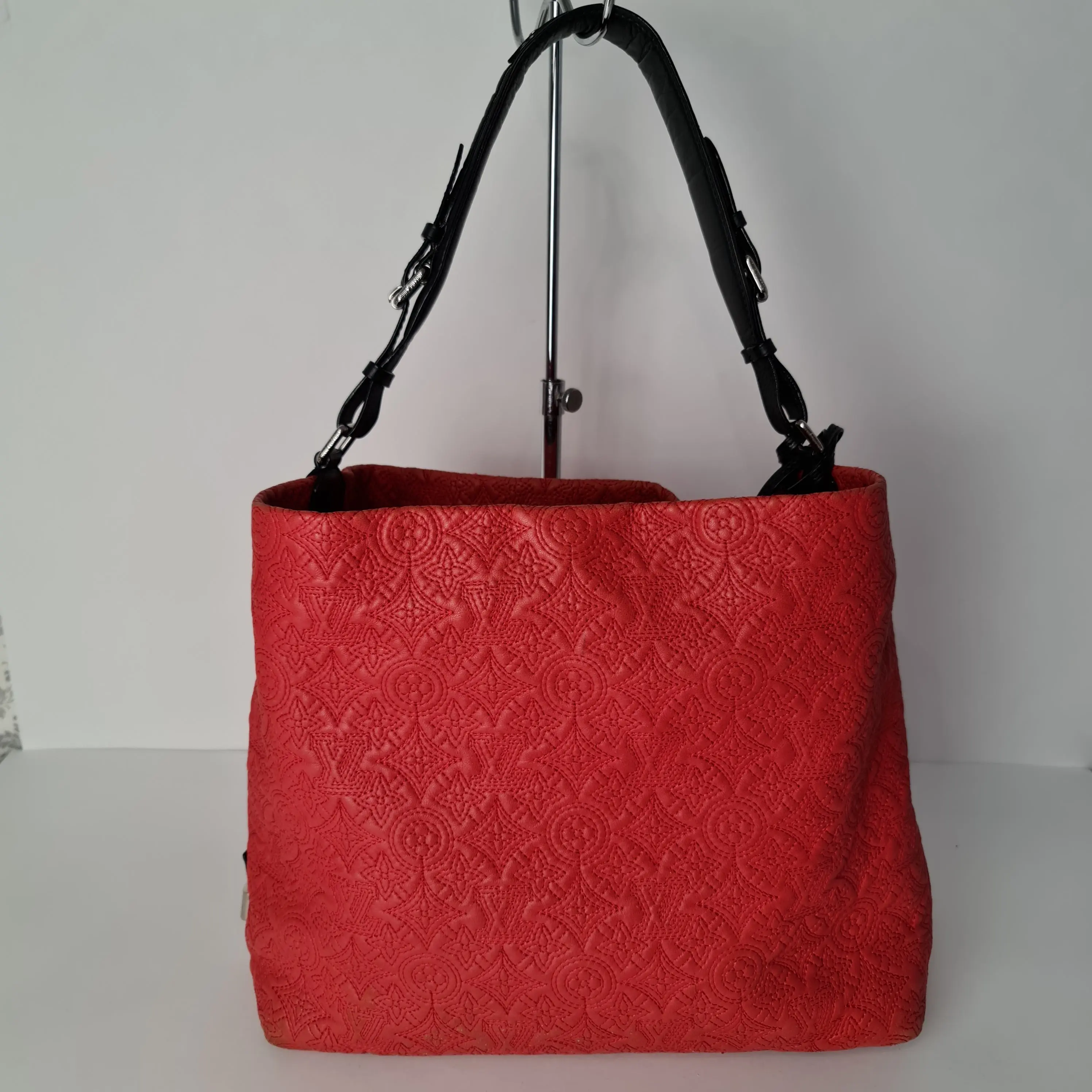 Louis Vuitton Red Monogram Antheia Leather Hobo PM Bag - Image 22