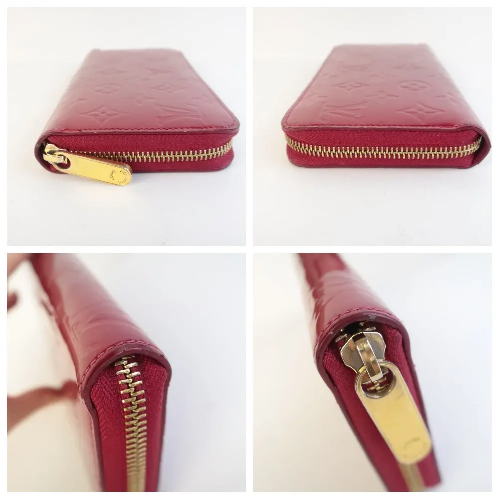 Louis Vuitton Red Monogram Vernis Zippy Wallet - Image 6