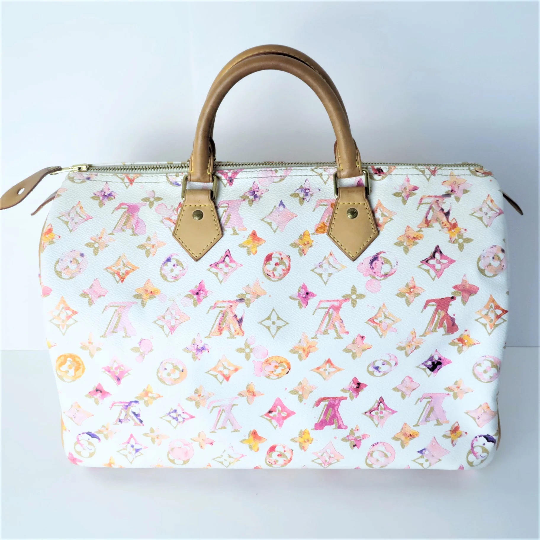 Louis Vuitton Richard Prince Watercolor Aquarelle Speedy 35 Bag - Image 3