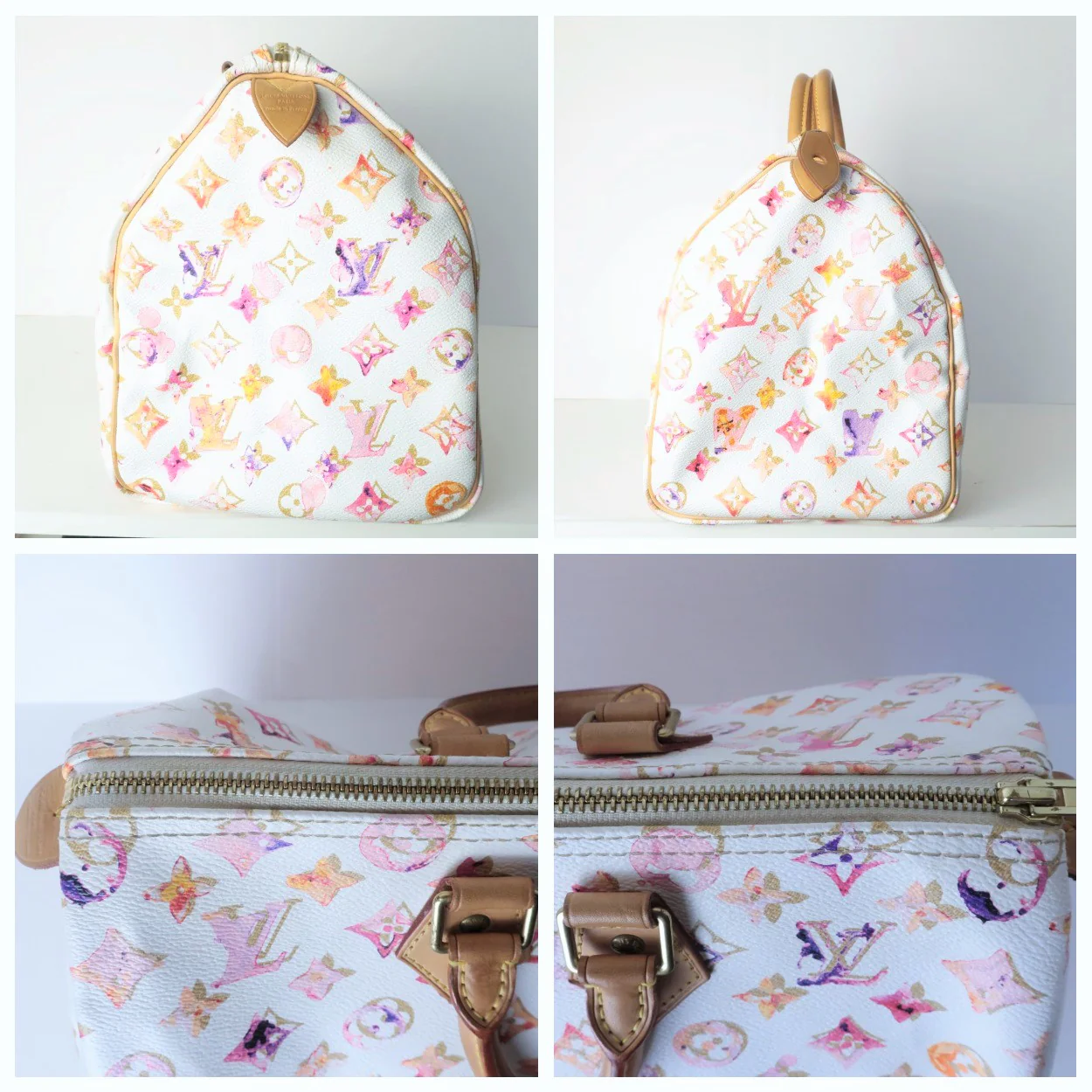 Louis Vuitton Richard Prince Watercolor Aquarelle Speedy 35 Bag - Image 5