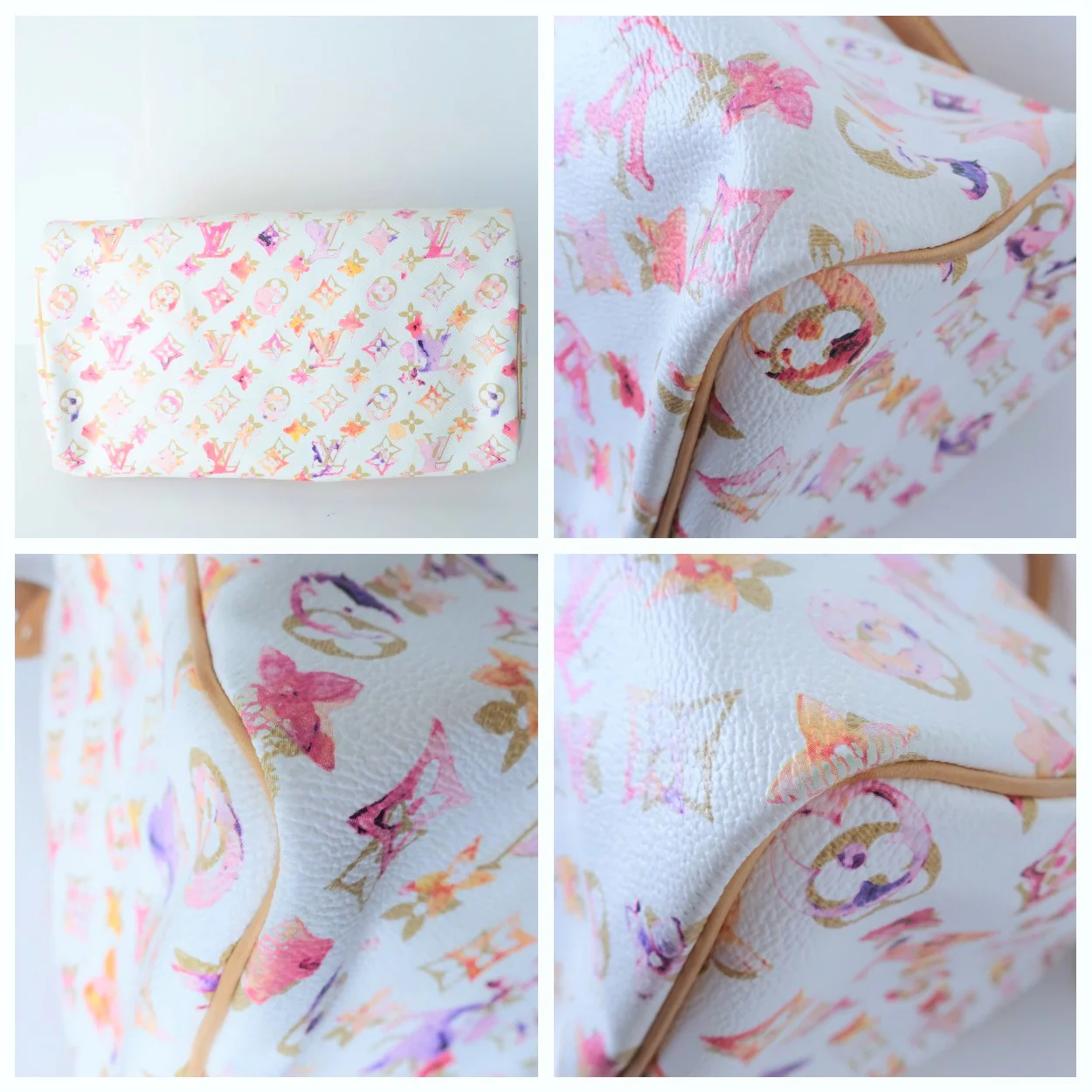 Louis Vuitton Richard Prince Watercolor Aquarelle Speedy 35 Bag - Image 7