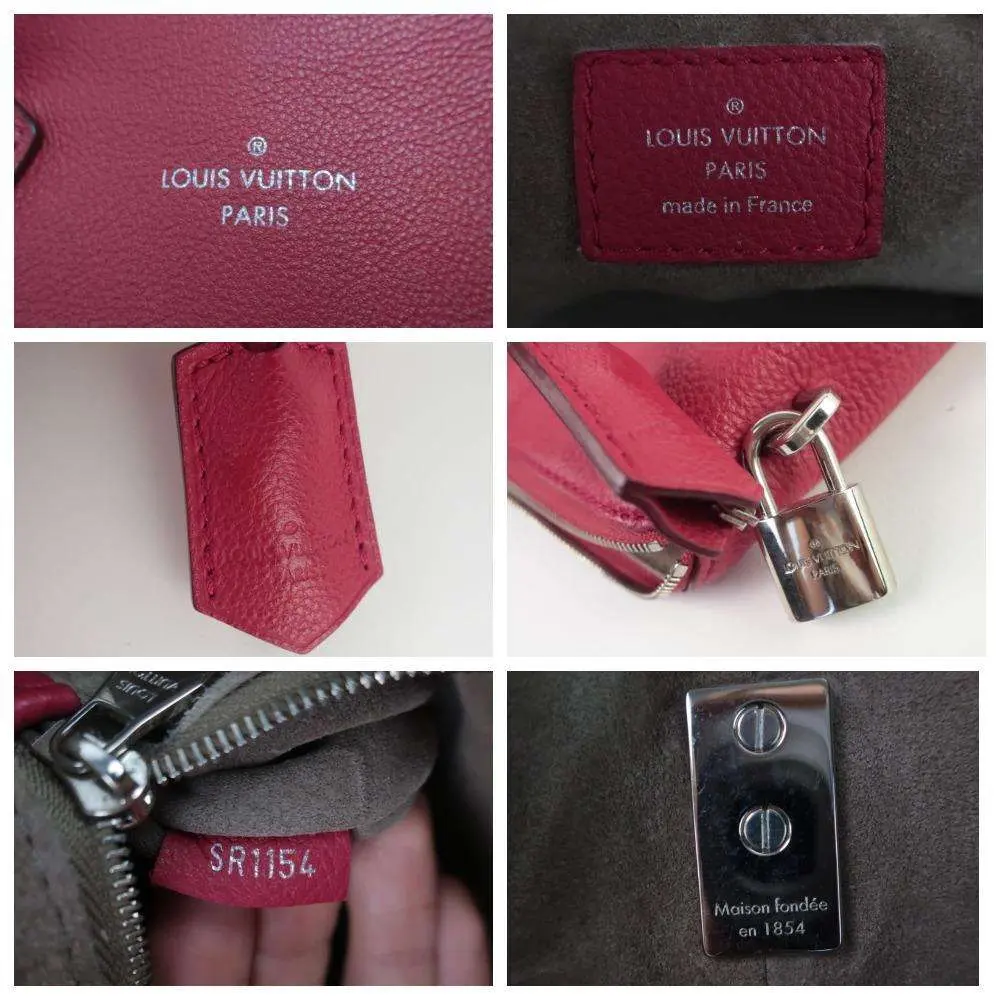 Louis Vuitton Rubis Taurillon Leather Soft Lockit MM Bag - Image 17