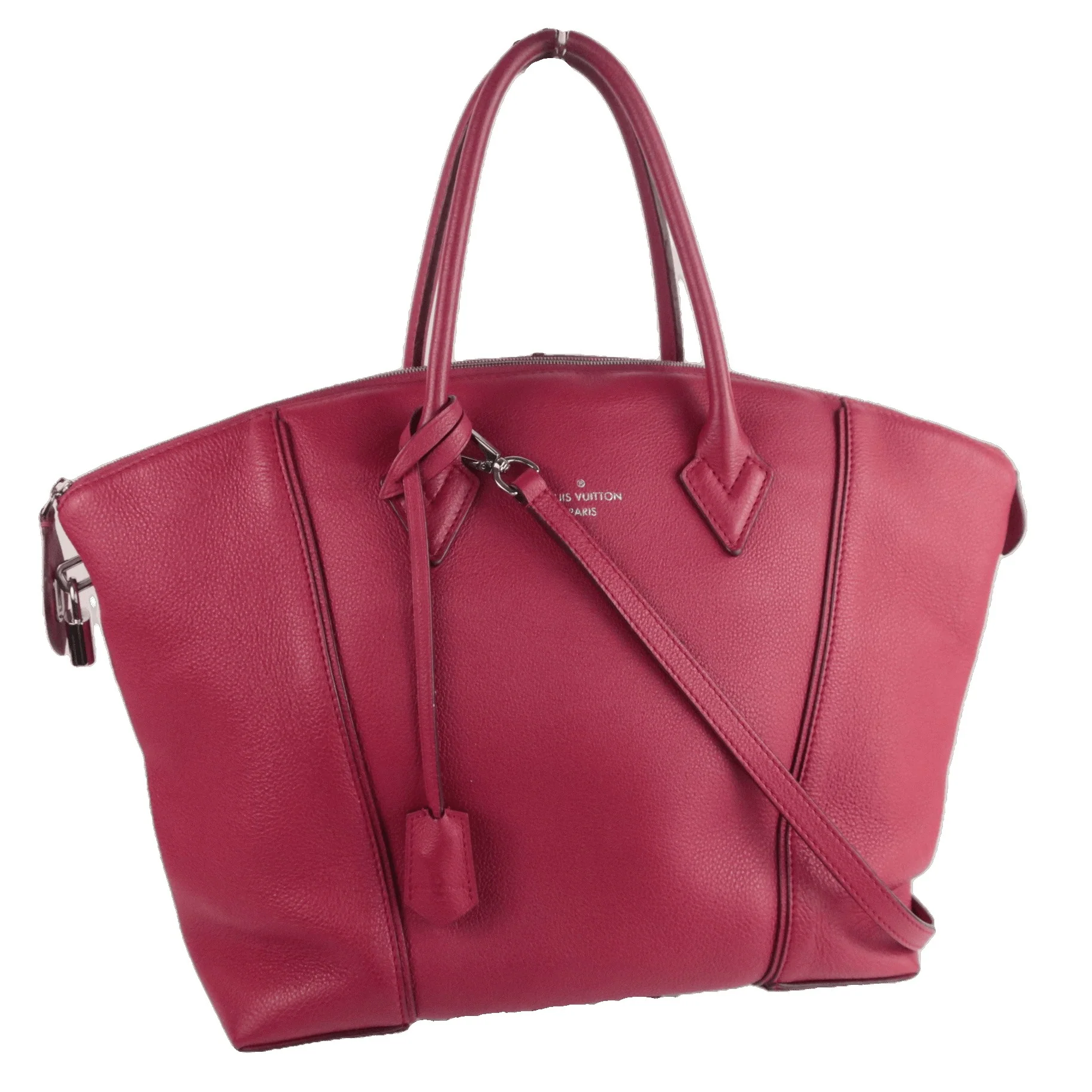 Louis Vuitton Rubis Taurillon Leather Soft Lockit MM Bag - Image 2