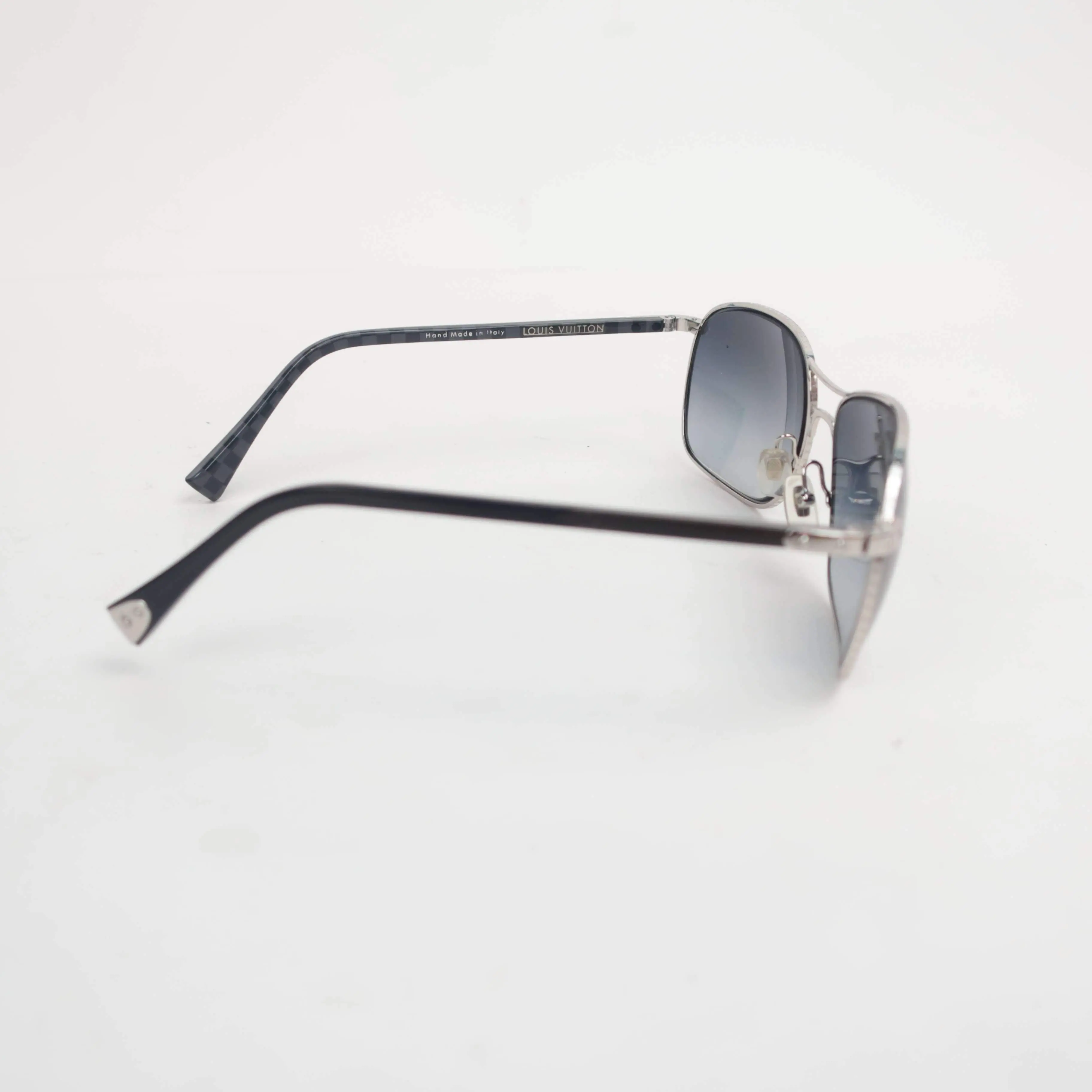 Louis Vuitton Silvertone Pilote Sunglasses - Image 6