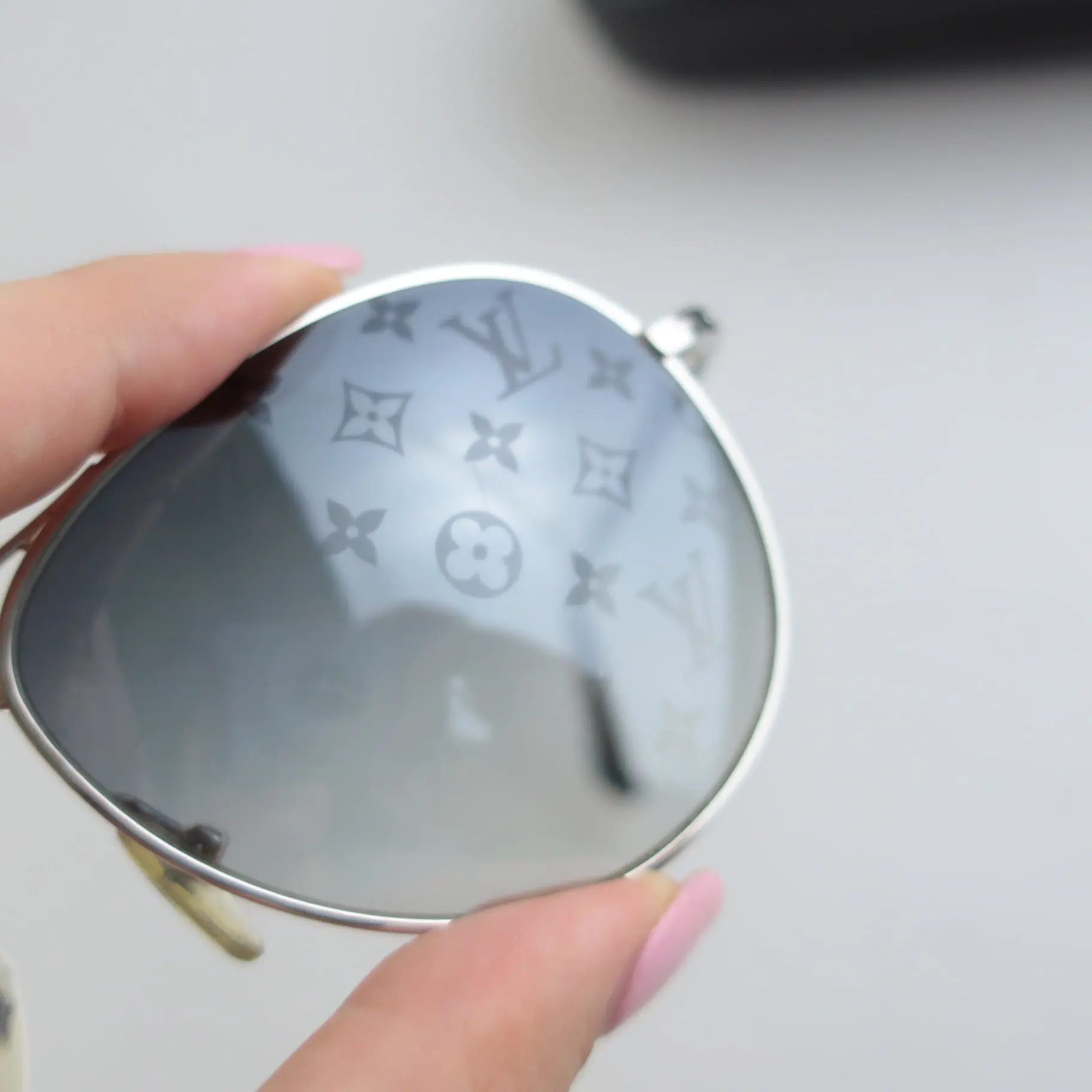Louis Vuitton Silvertone Monogram Conspiration Pilote Sunglasses - Image 4