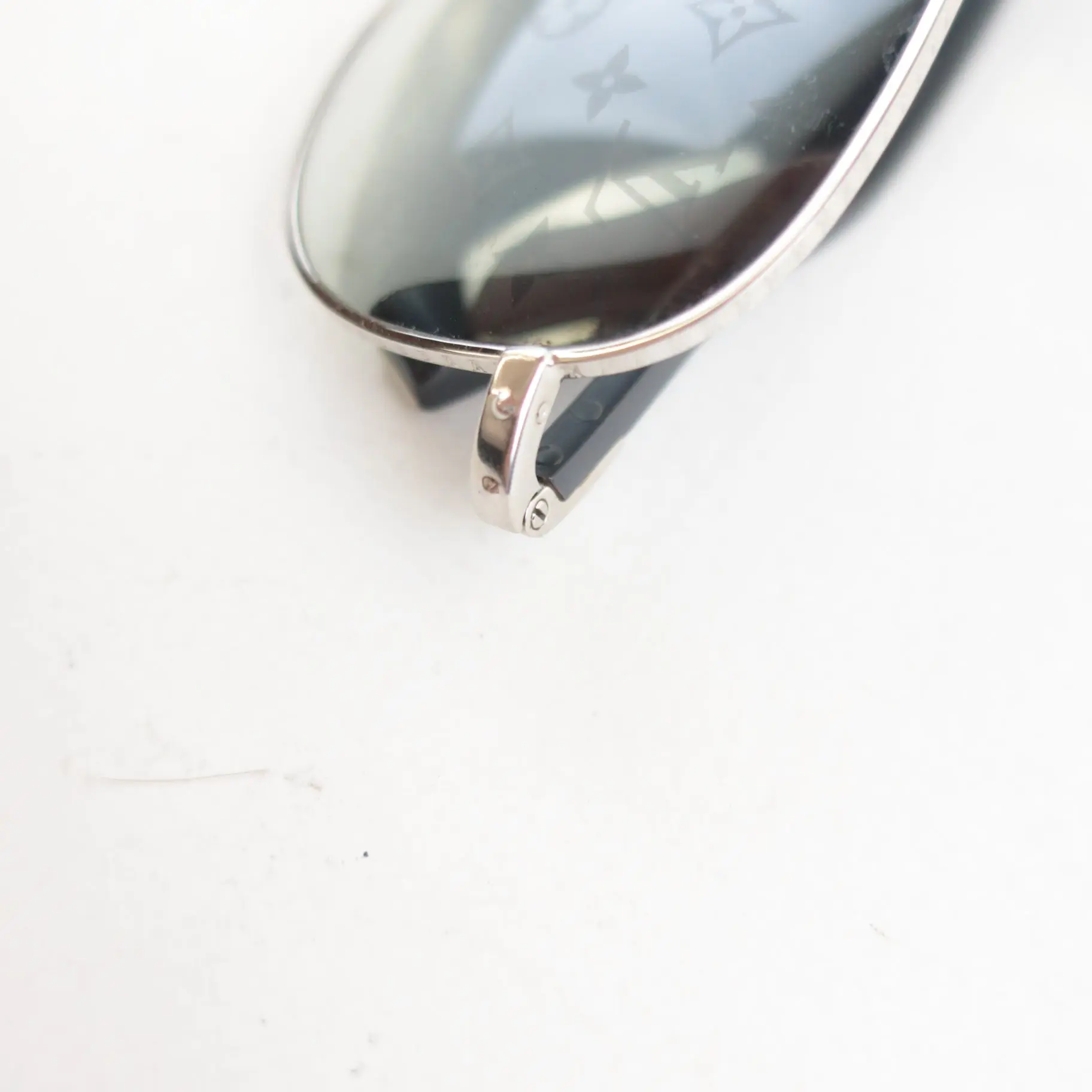 Louis Vuitton Silvertone Monogram Conspiration Pilote Sunglasses - Image 8