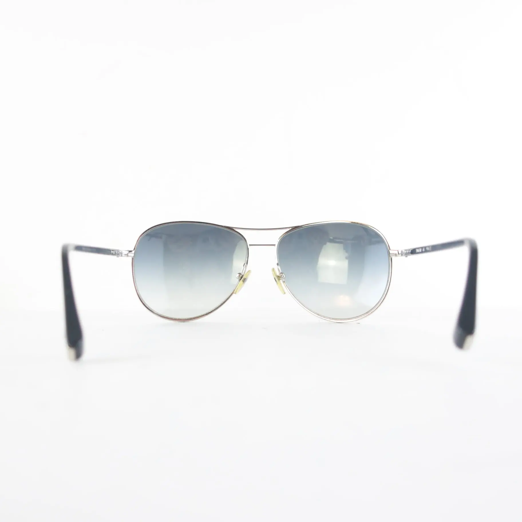Louis Vuitton Silvertone Monogram Conspiration Pilote Sunglasses (646) - Image 7