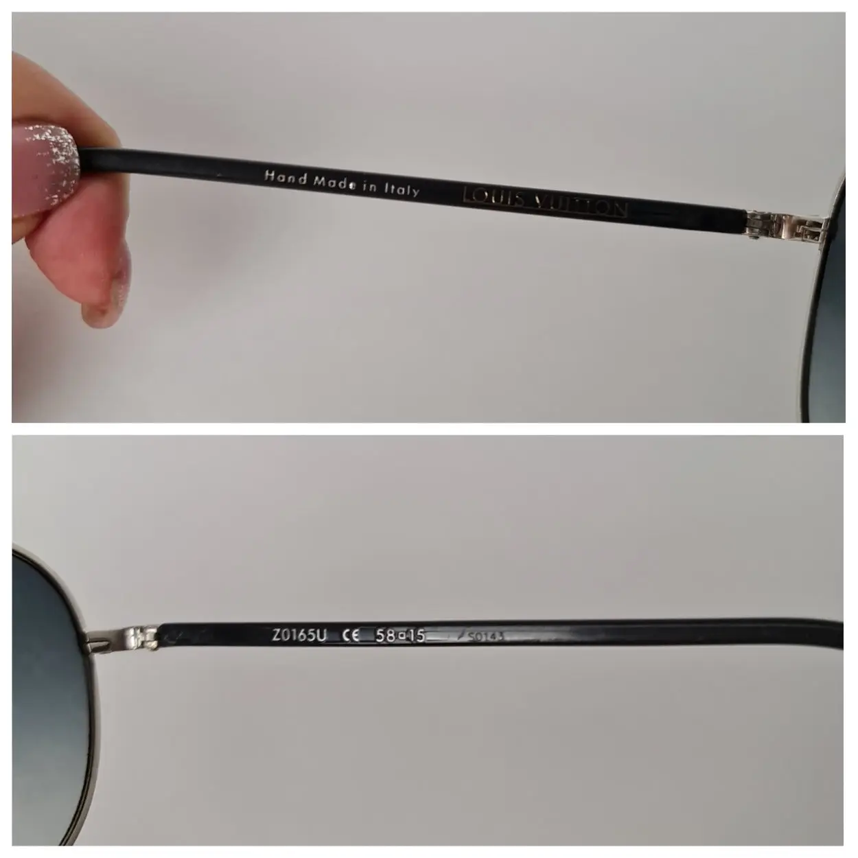 Louis Vuitton Silvertone Monogram Pilote Sunglasses - Image 6
