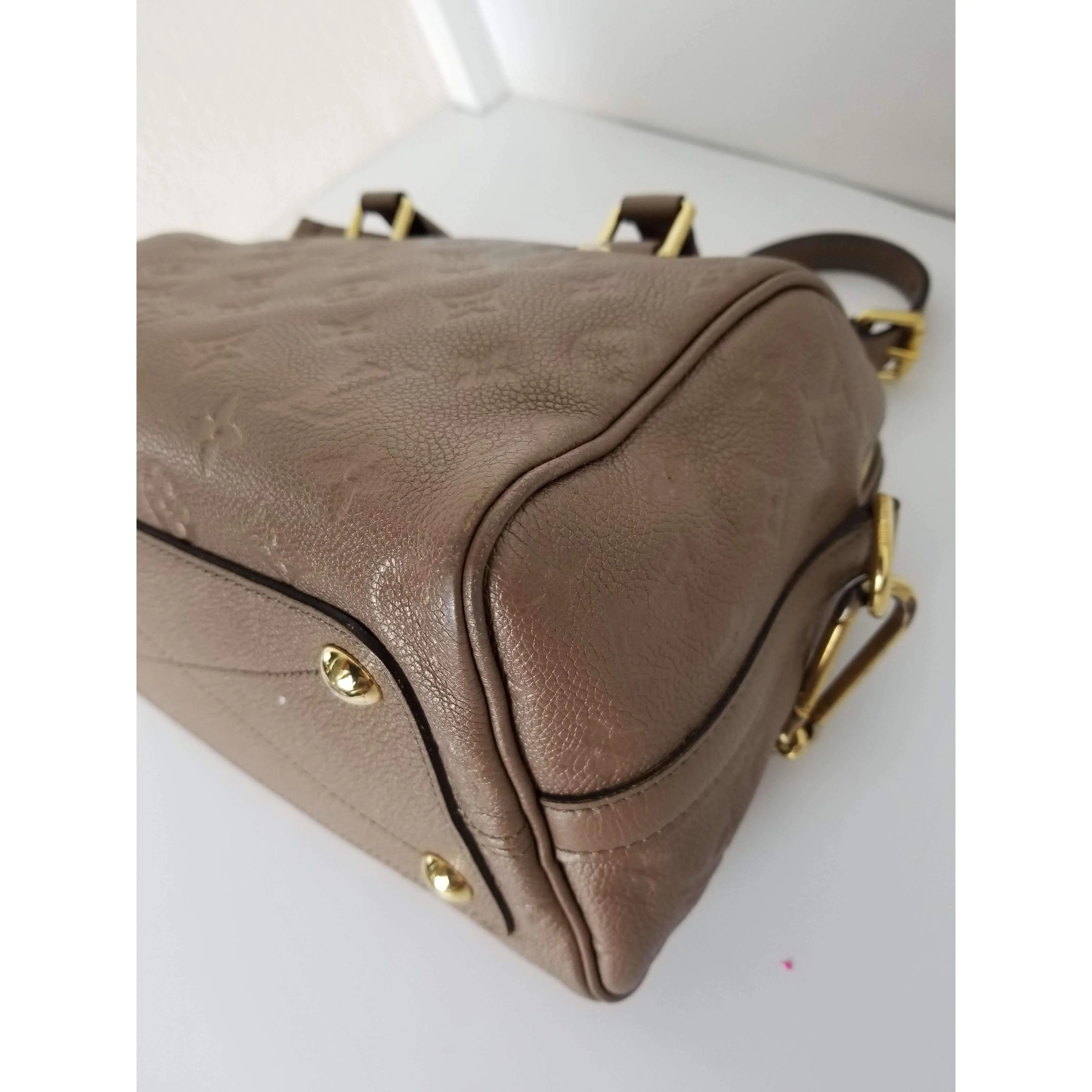 Louis Vuitton Speedy Bandouliere 25 Empreinte Bronze Bag - Image 21