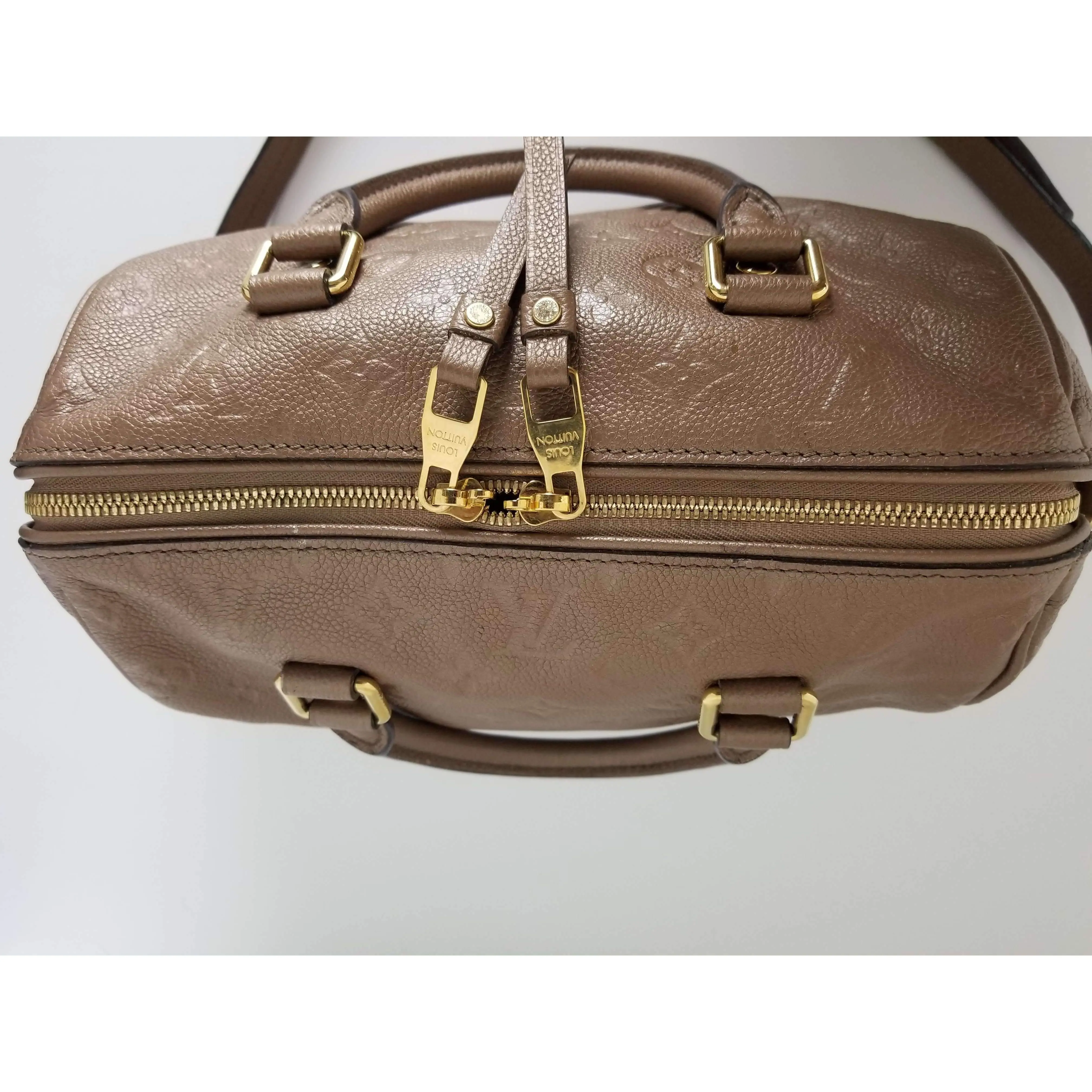 Louis Vuitton Speedy Bandouliere 25 Empreinte Bronze Bag - Image 23