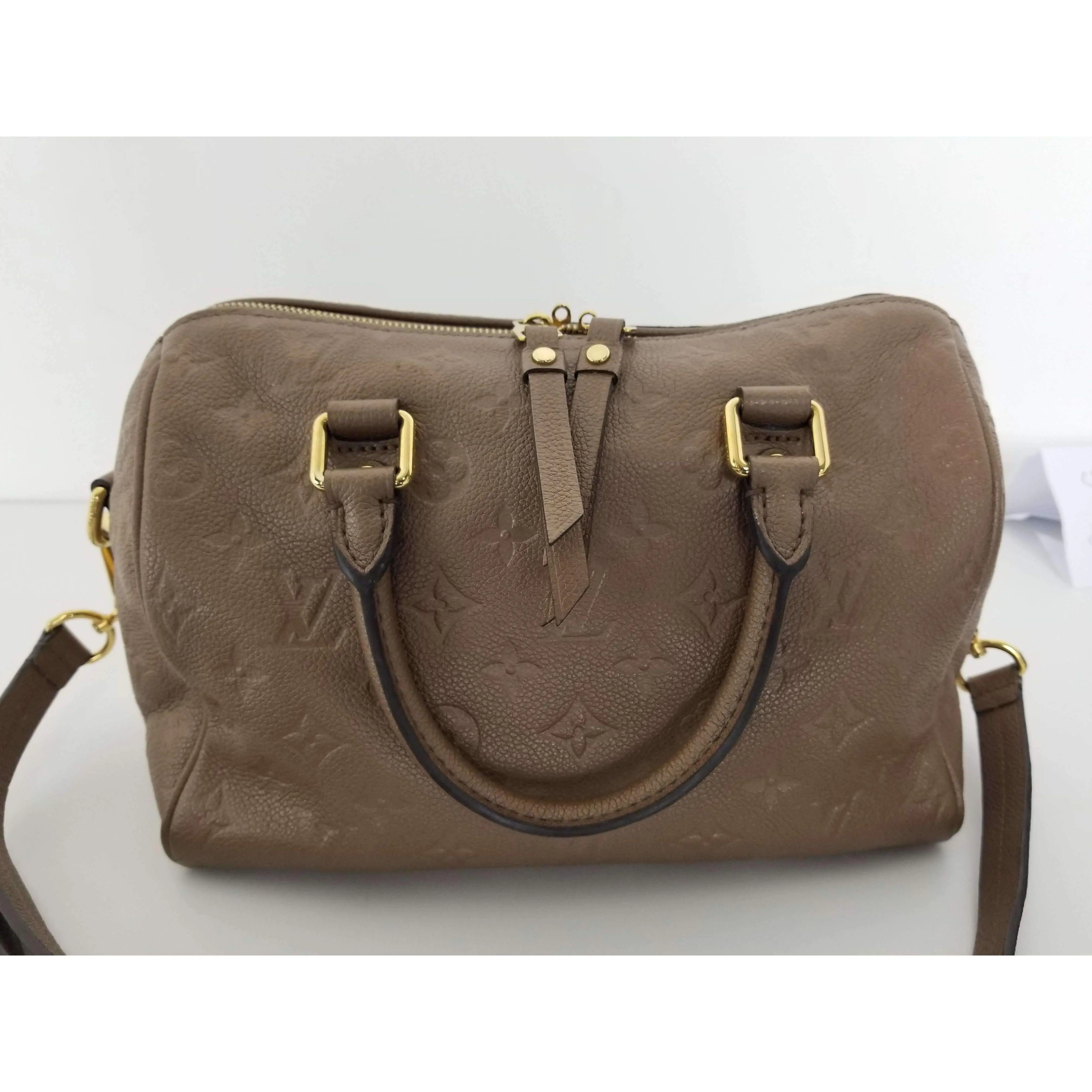 Louis Vuitton Speedy Bandouliere 25 Empreinte Bronze Bag - Image 24