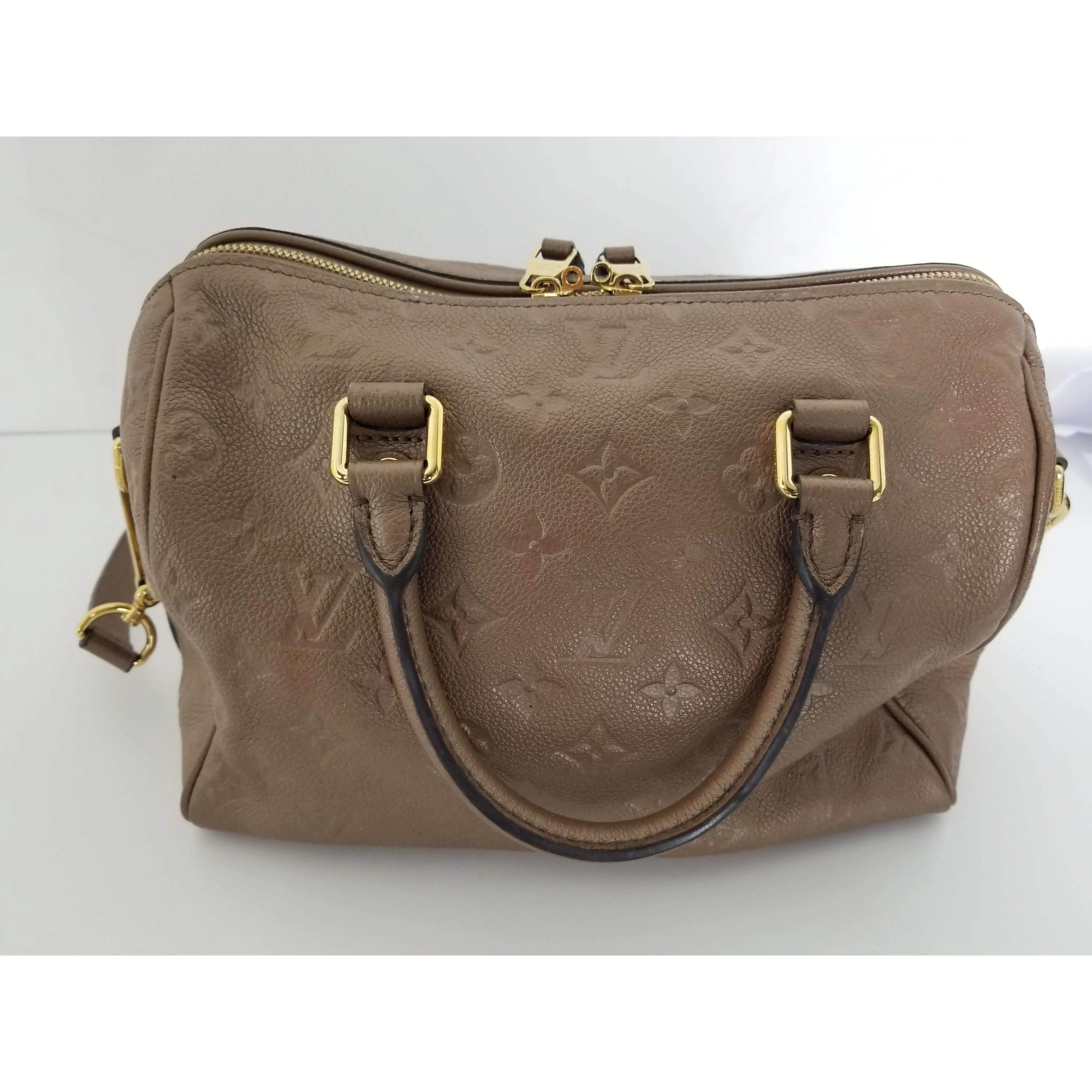 Louis Vuitton Speedy Bandouliere 25 Empreinte Bronze Bag - Image 25