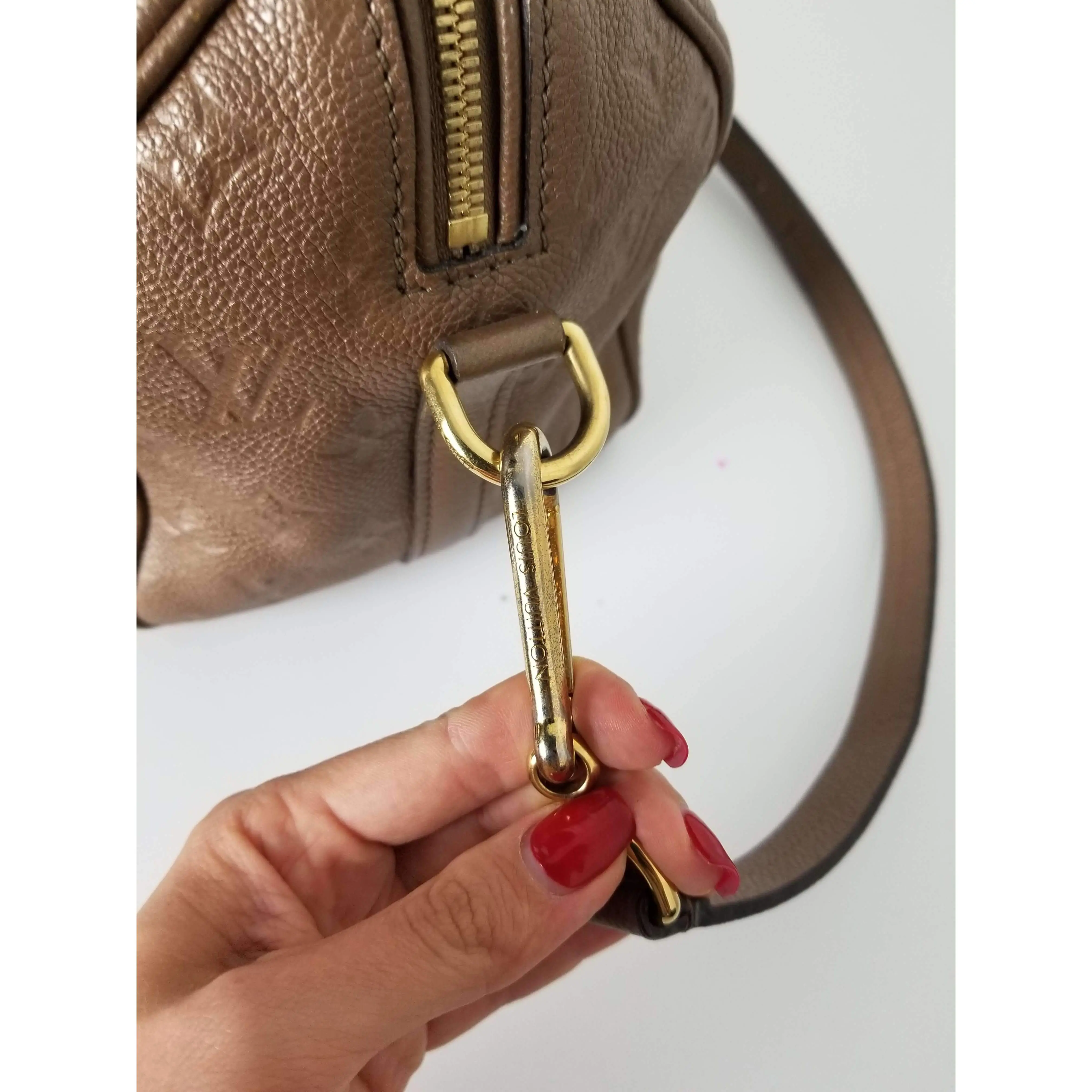Louis Vuitton Speedy Bandouliere 25 Empreinte Bronze Bag - Image 4