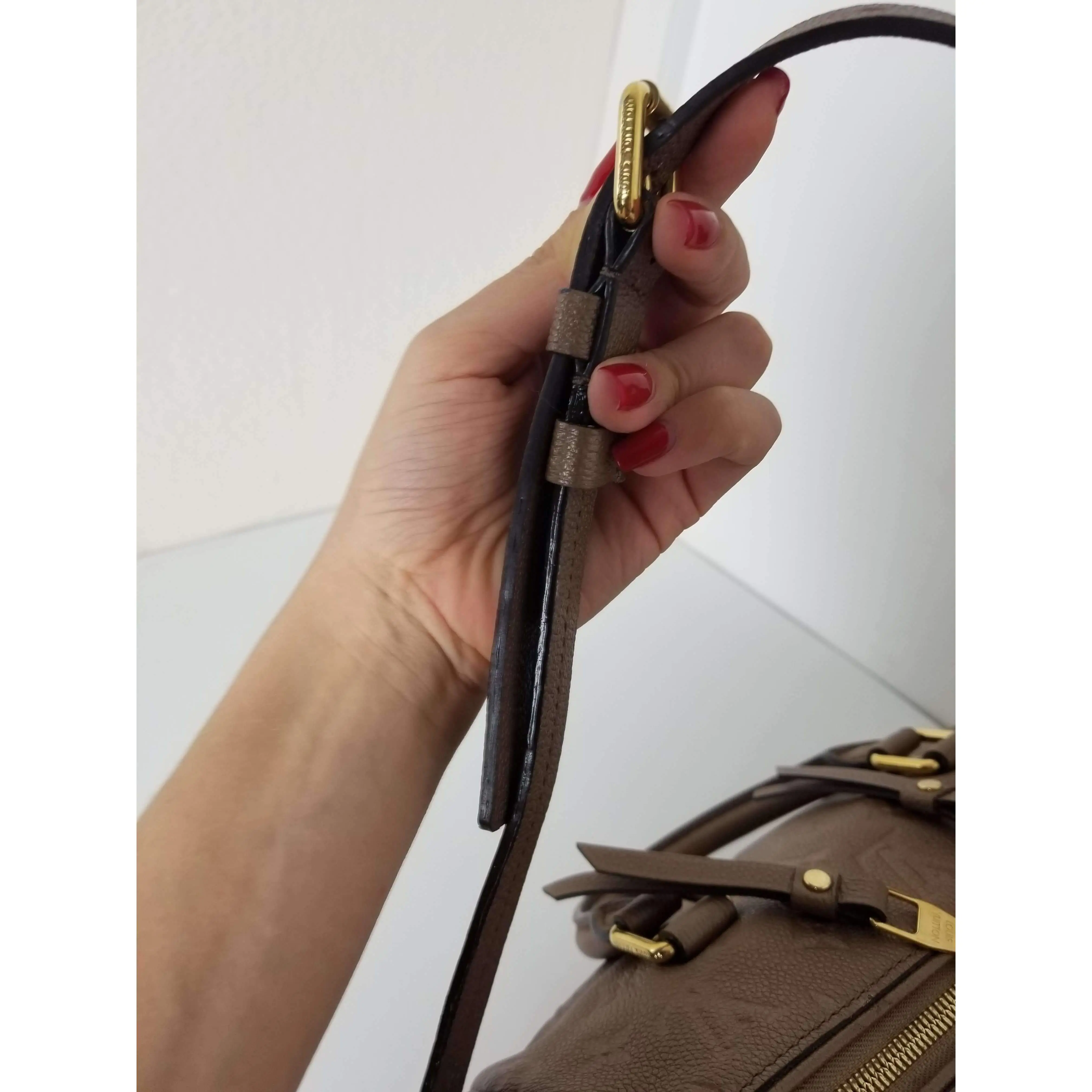 Louis Vuitton Speedy Bandouliere 25 Empreinte Bronze Bag - Image 8