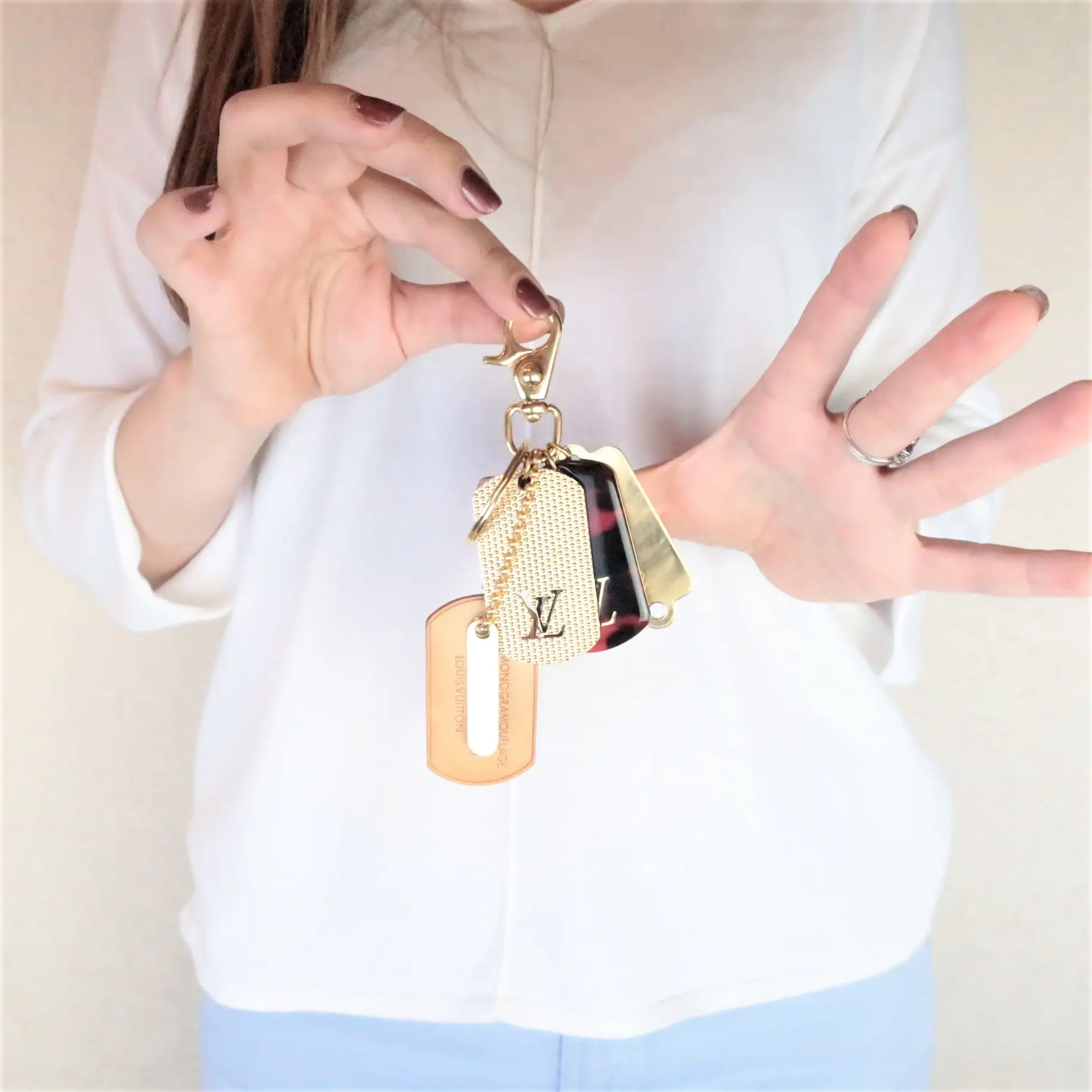 Louis Vuitton Takashi Murakami Monogramouflage Dog Charm - Image 2