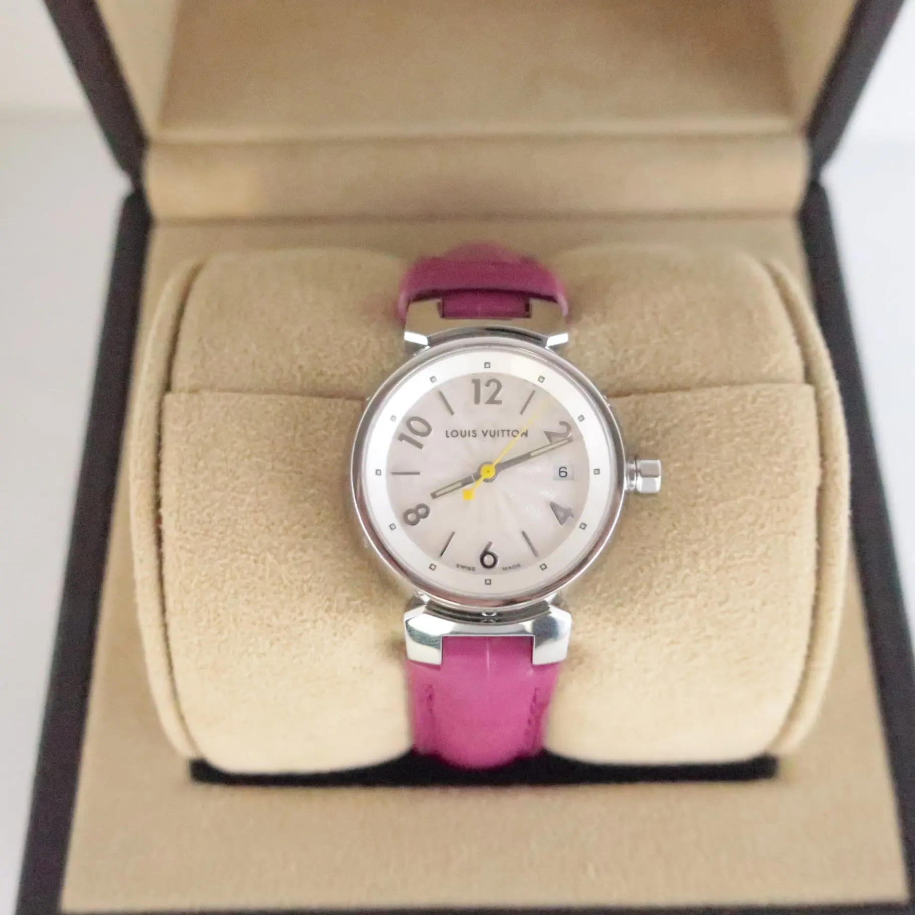 Louis Vuitton Tambour Alligator Women Watch - Image 2
