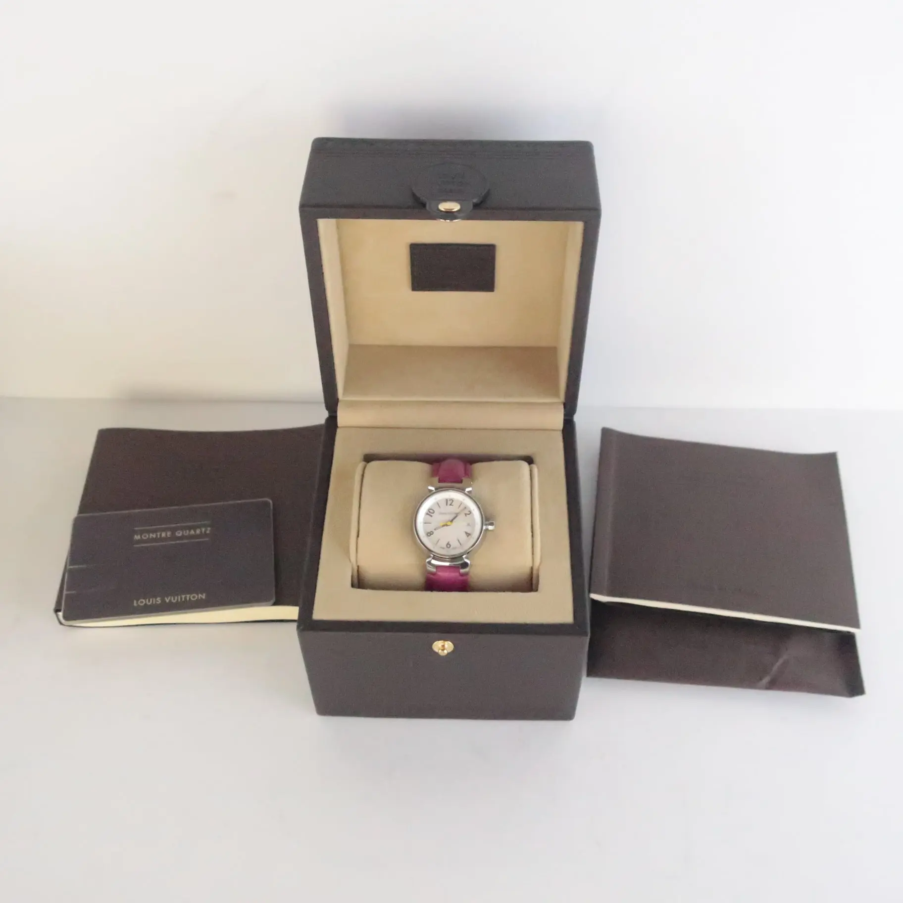 Louis Vuitton Tambour Alligator Women Watch - Image 3