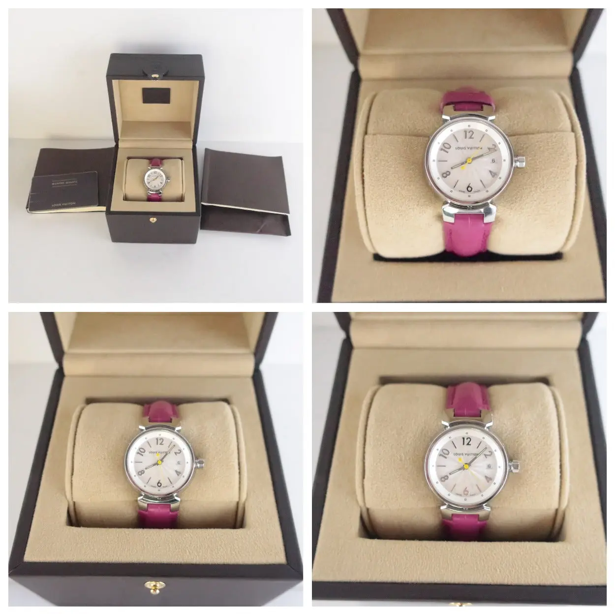 Louis Vuitton Tambour Alligator Women Watch - Image 5