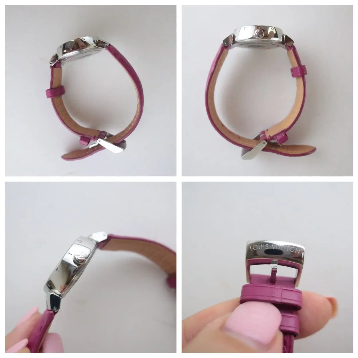 Louis Vuitton Tambour Alligator Women Watch - Image 8