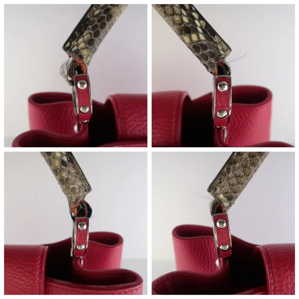 Louis Vuitton Taurillion Leather Python Handle Capucines MM Bag - Image 11