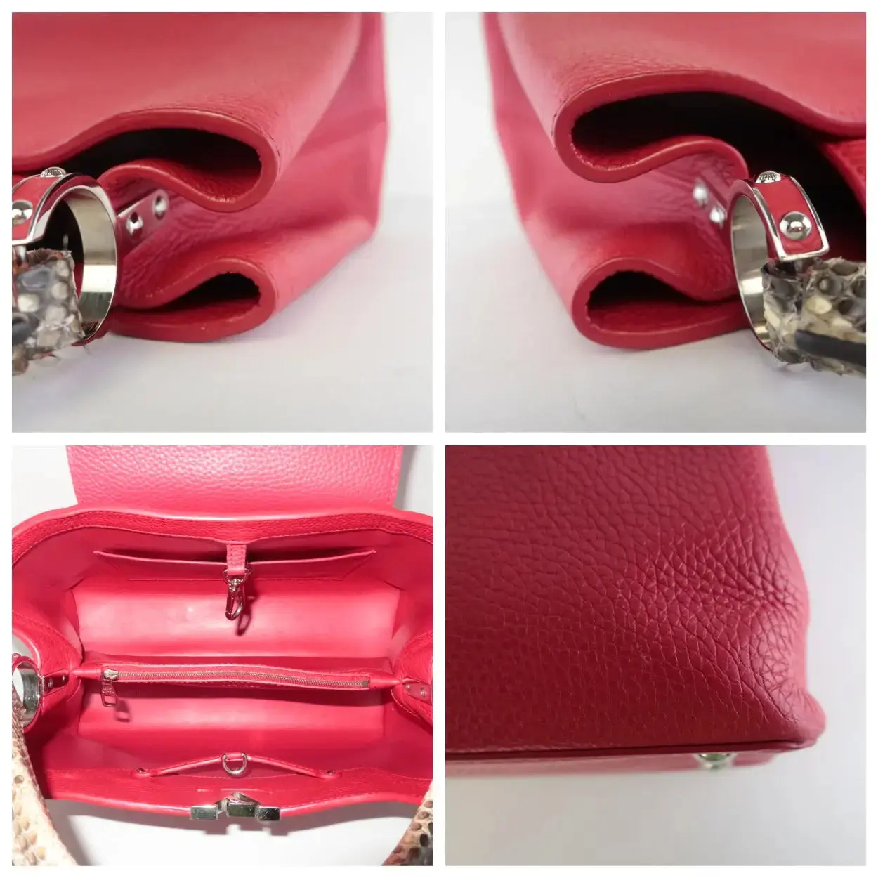 Louis Vuitton Taurillion Leather Python Handle Capucines MM Bag - Image 12