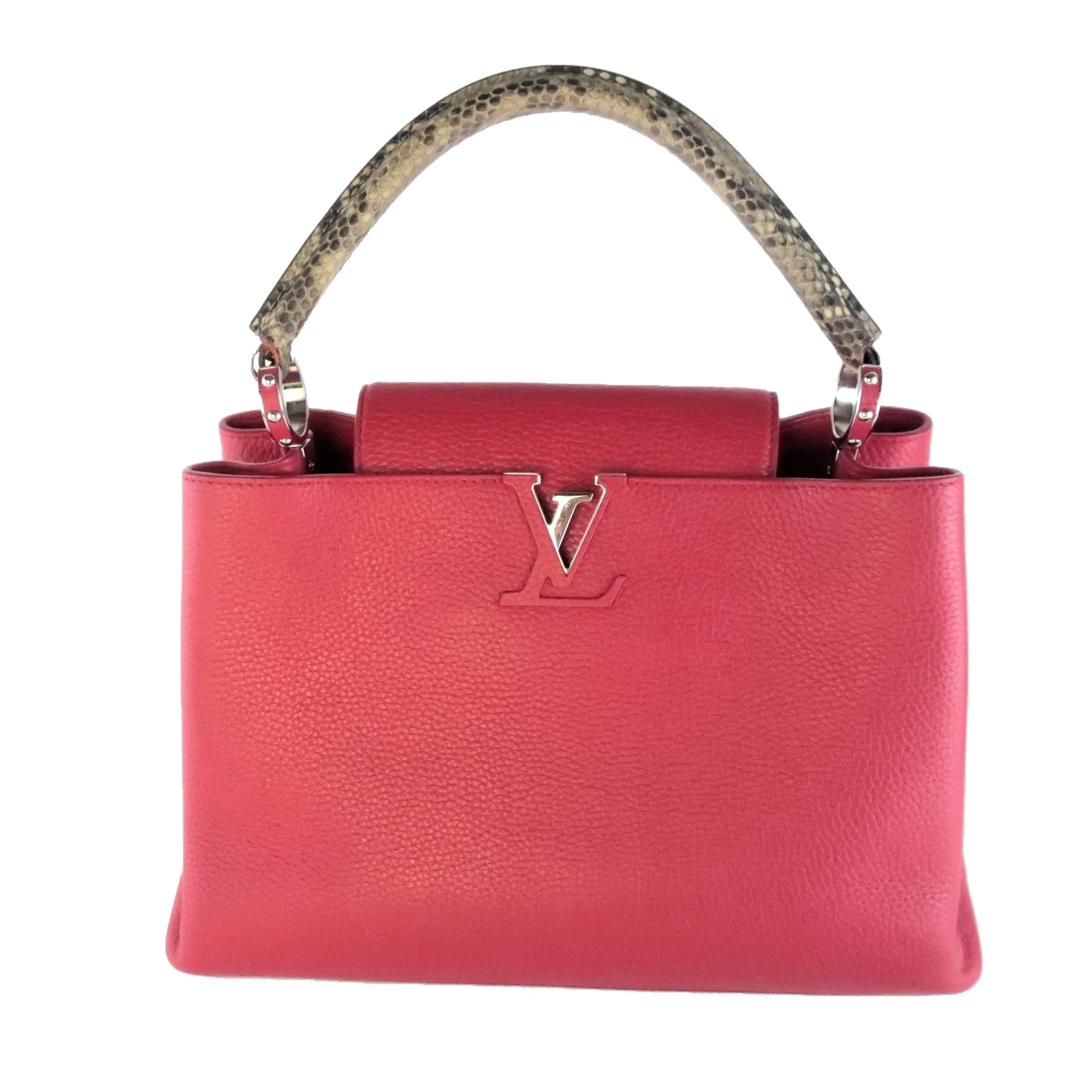 Louis Vuitton Taurillion Leather Python Handle Capucines MM Bag - Image 2
