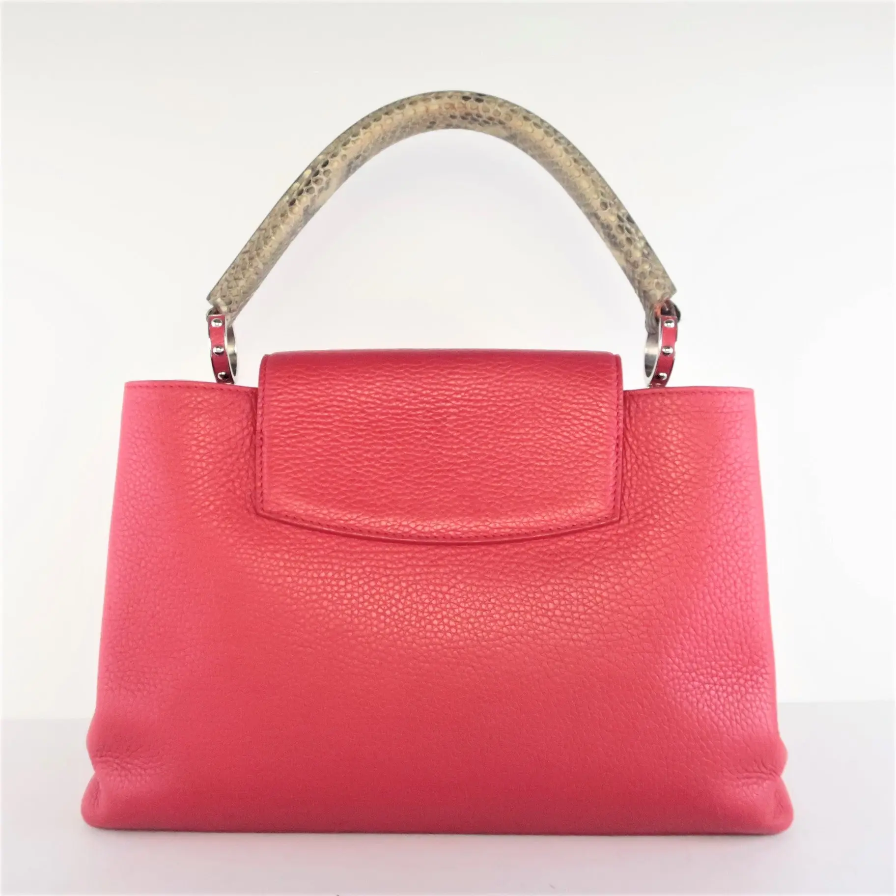 Louis Vuitton Taurillion Leather Python Handle Capucines MM Bag - Image 5